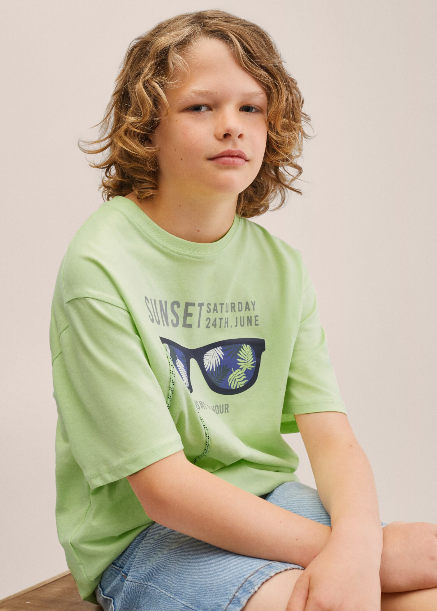 Printed cotton-blend T-shirt - Details of the article 2