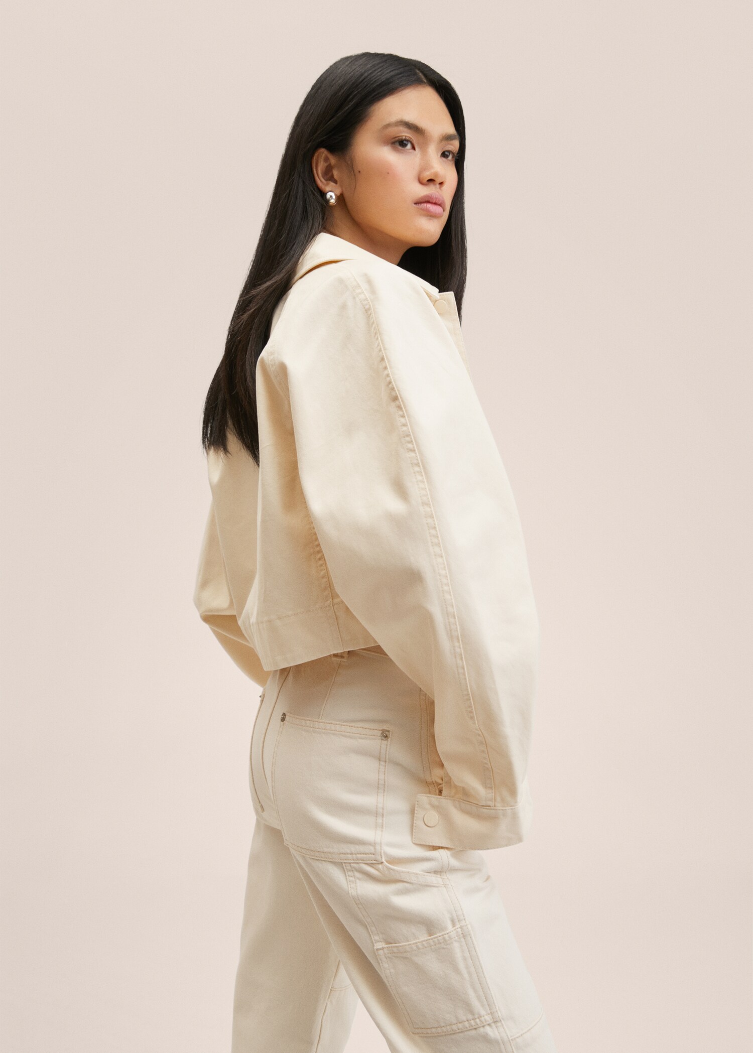 Oversized cotton jacket - Details of the article 2