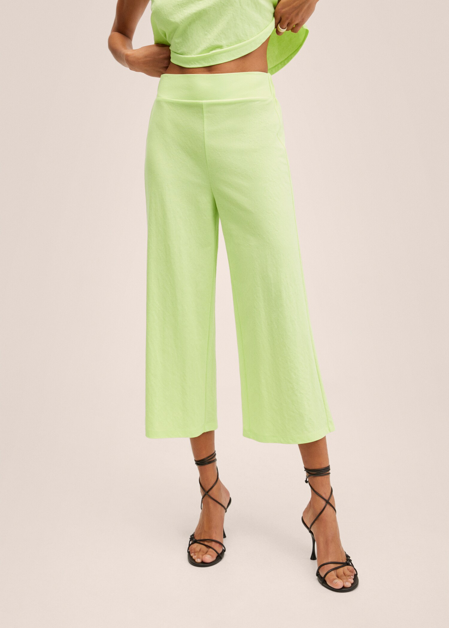 Jupe-culotte fluide - Plan moyen
