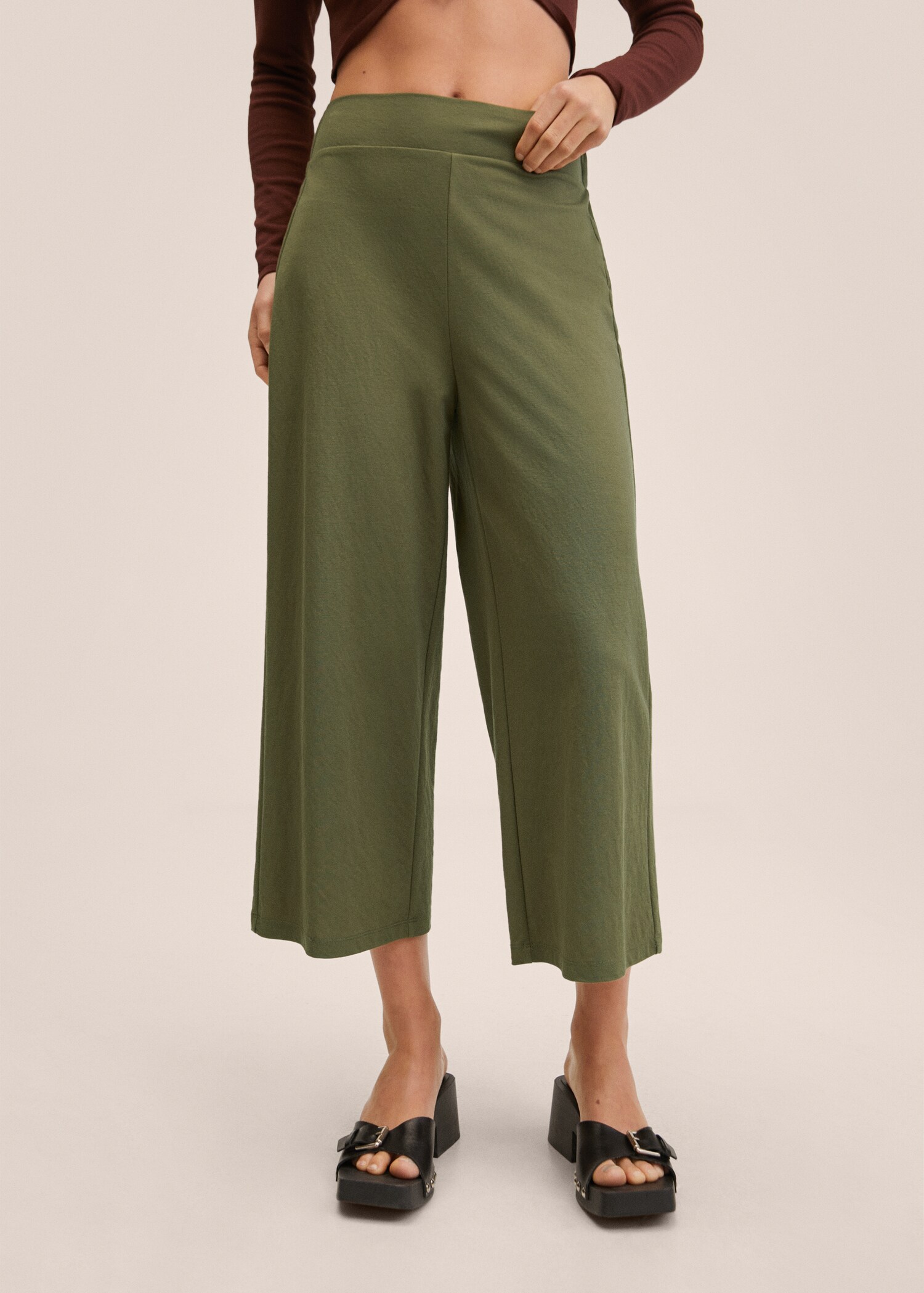 Jupe-culotte fluide - Plan moyen