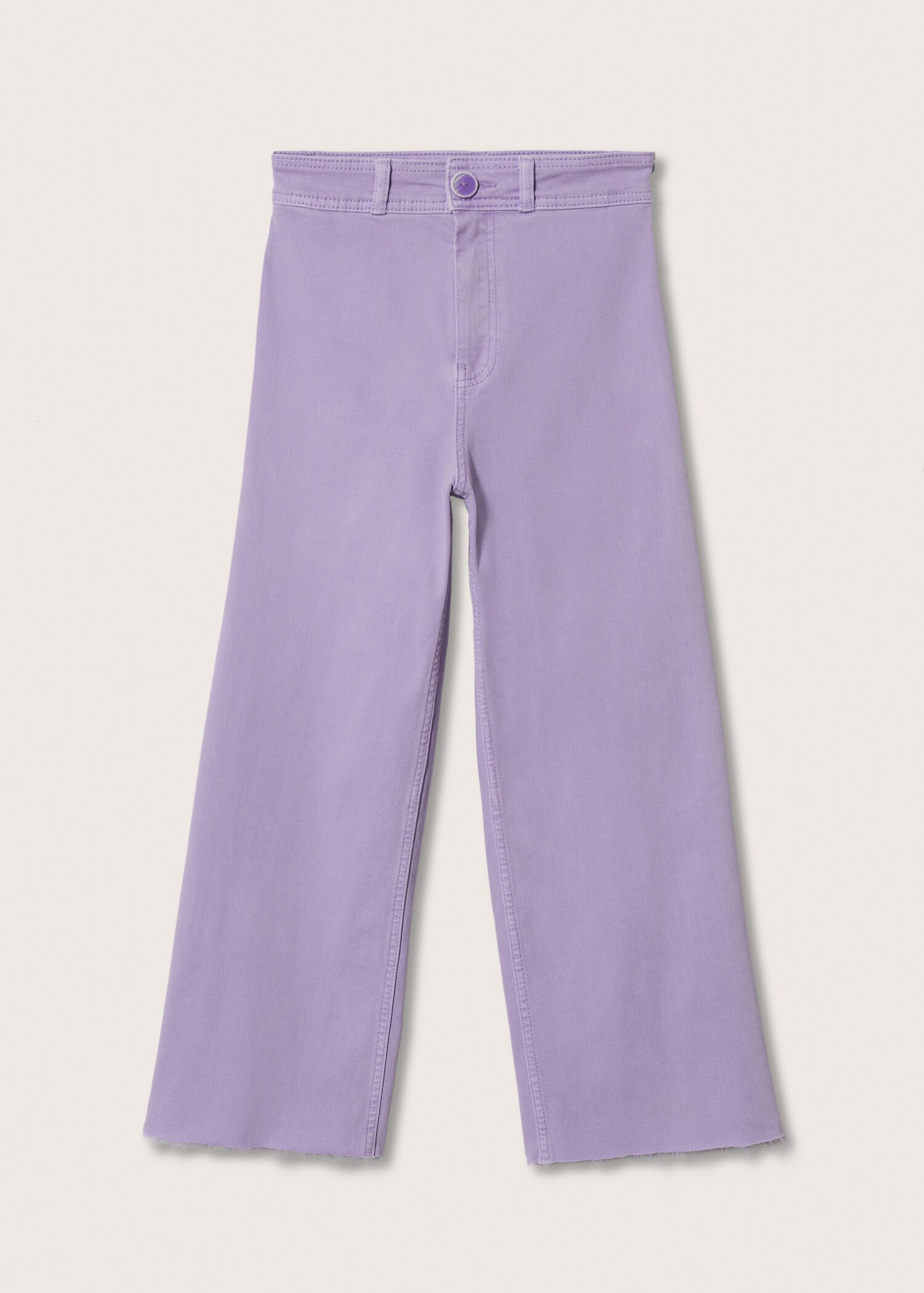 Džíny culottes s roztřepeným spodním lemem - Zboží bez modelu