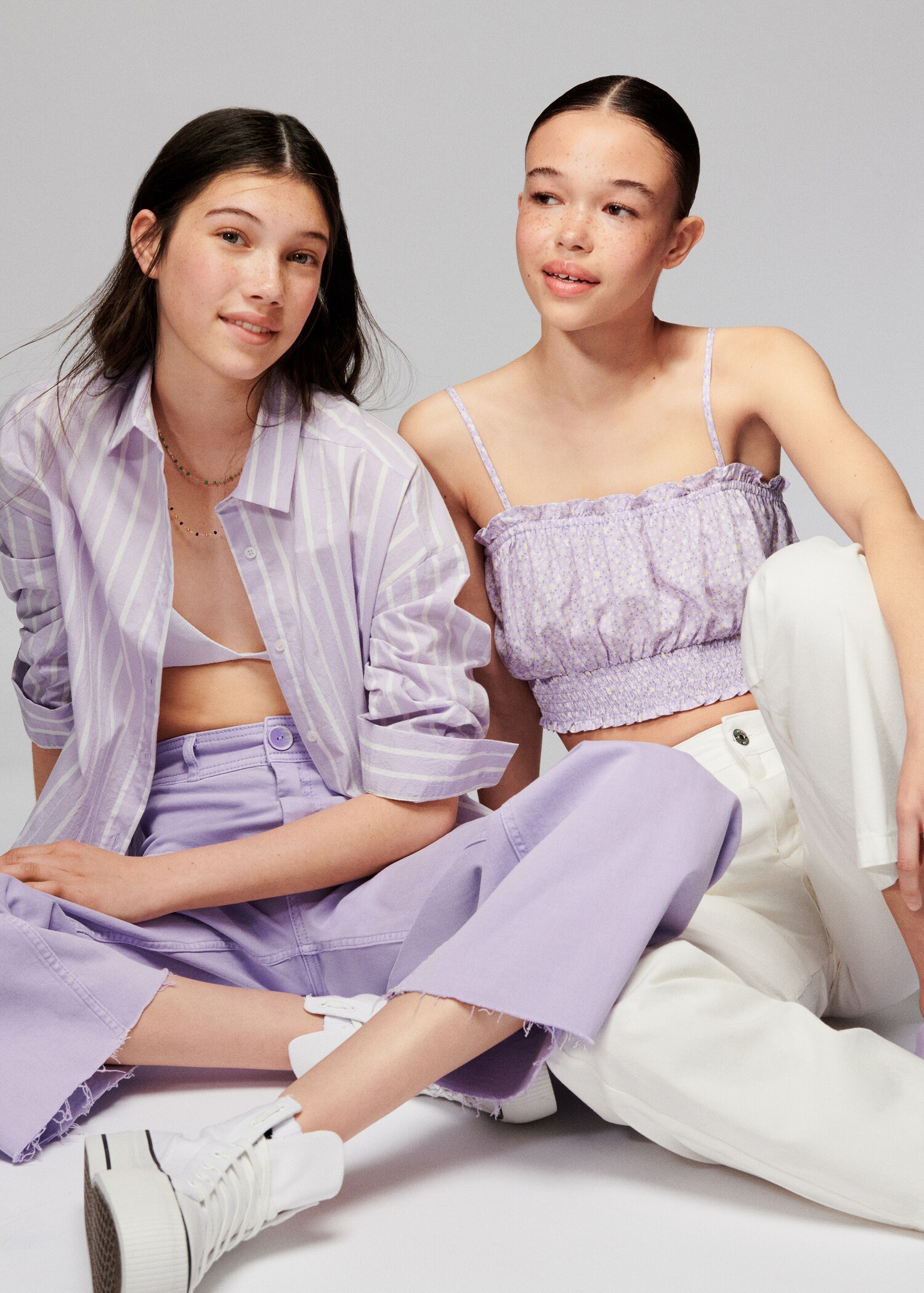 Džíny culottes s roztřepeným spodním lemem - Detail zboží 5