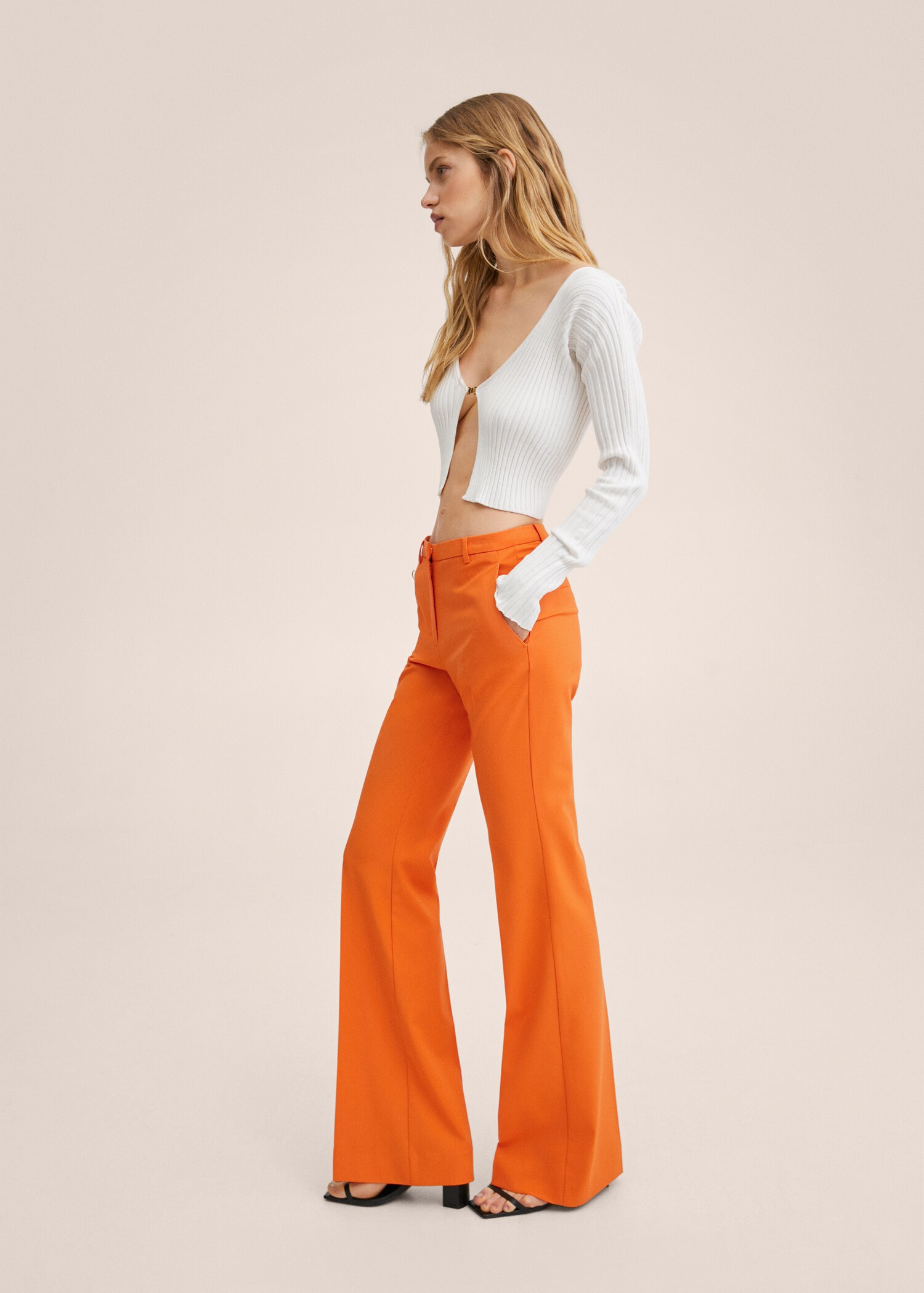 Flowy straight-fit trousers - Details of the article 1