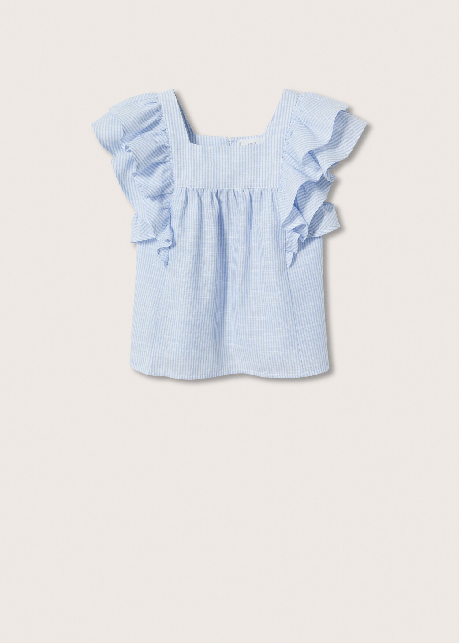 Striped ruffled blouse - Article without model