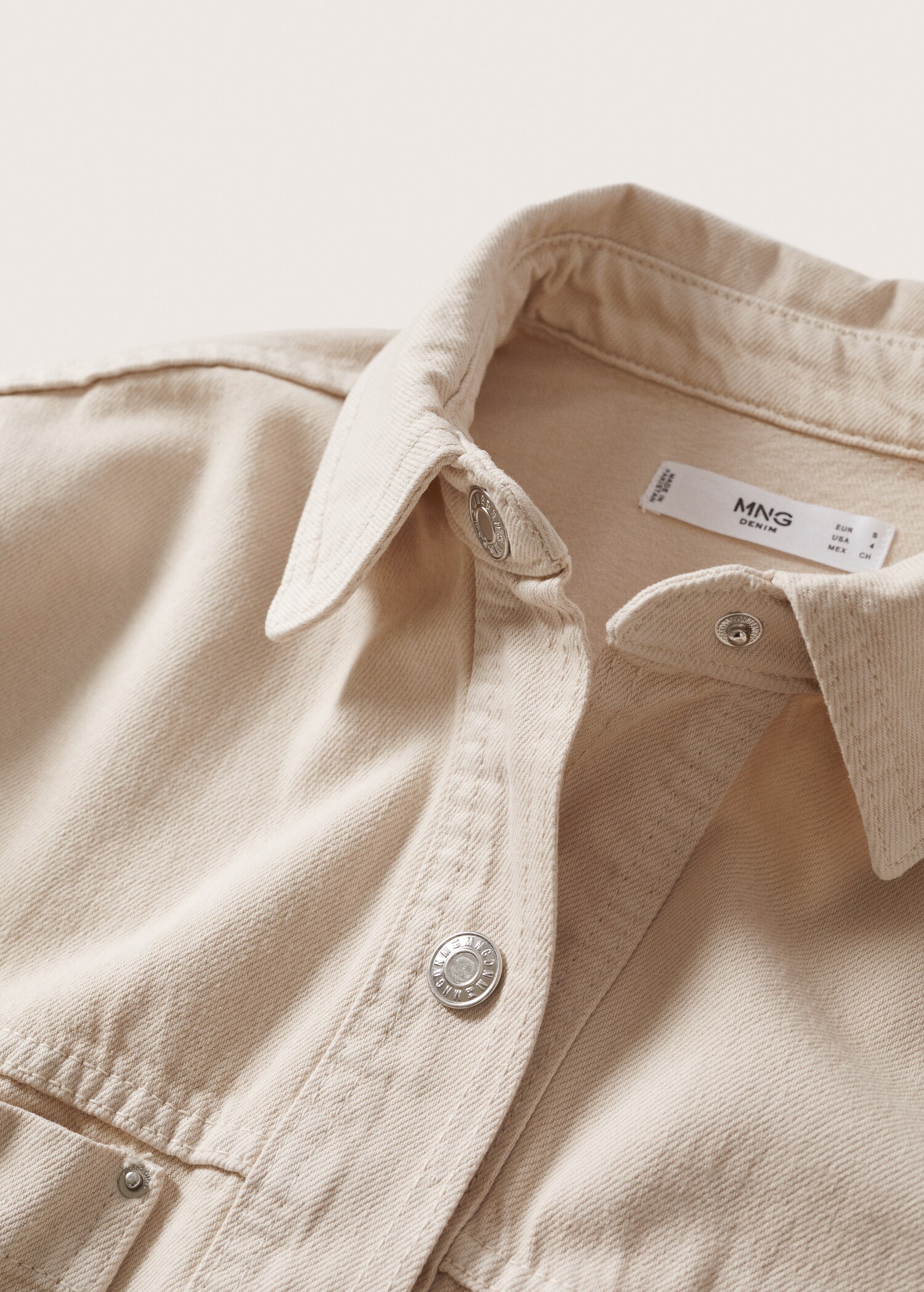 Džínová svrchní košile oversize - Detail zboží 8