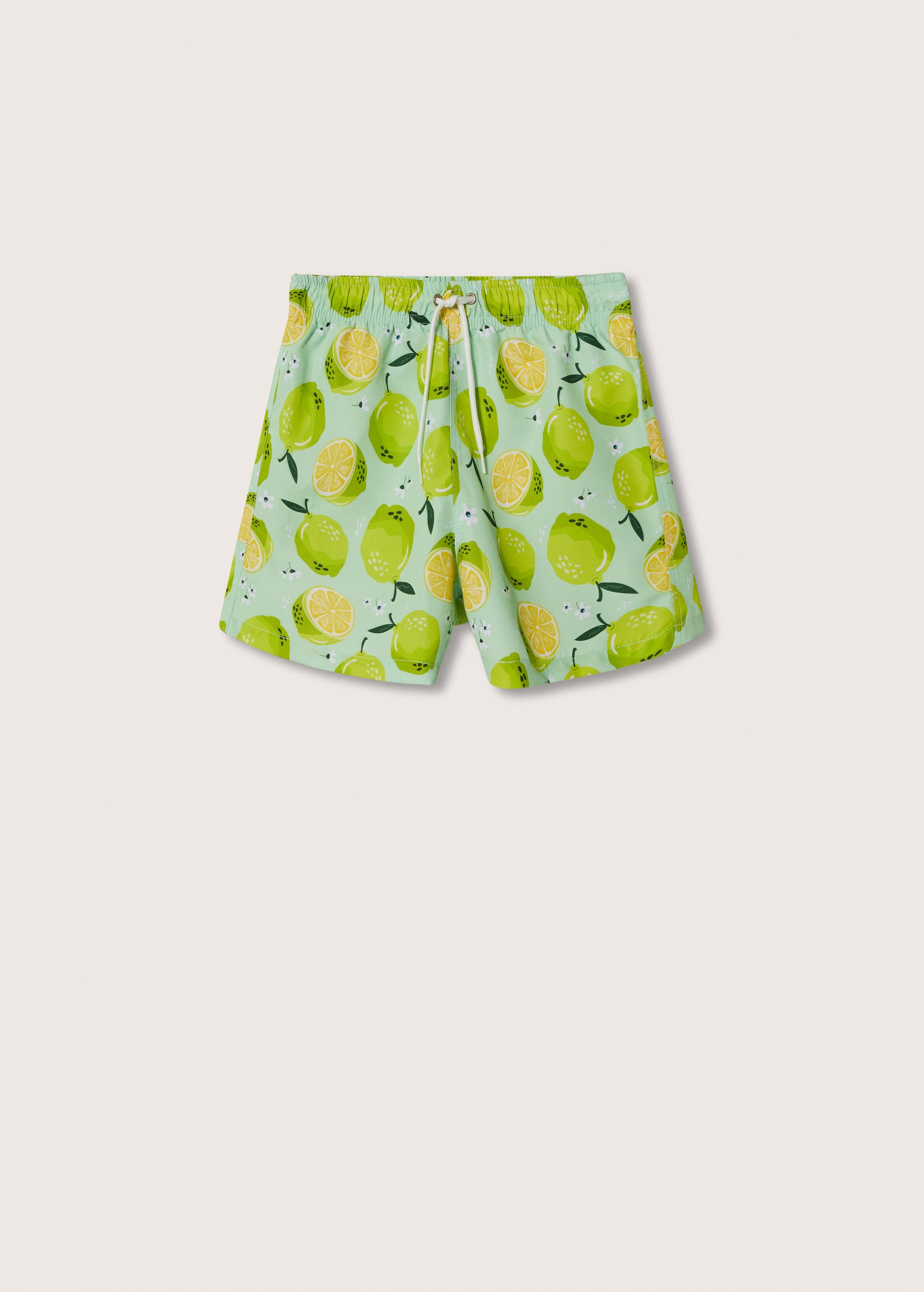 Lime-print swimsuit - Article without model
