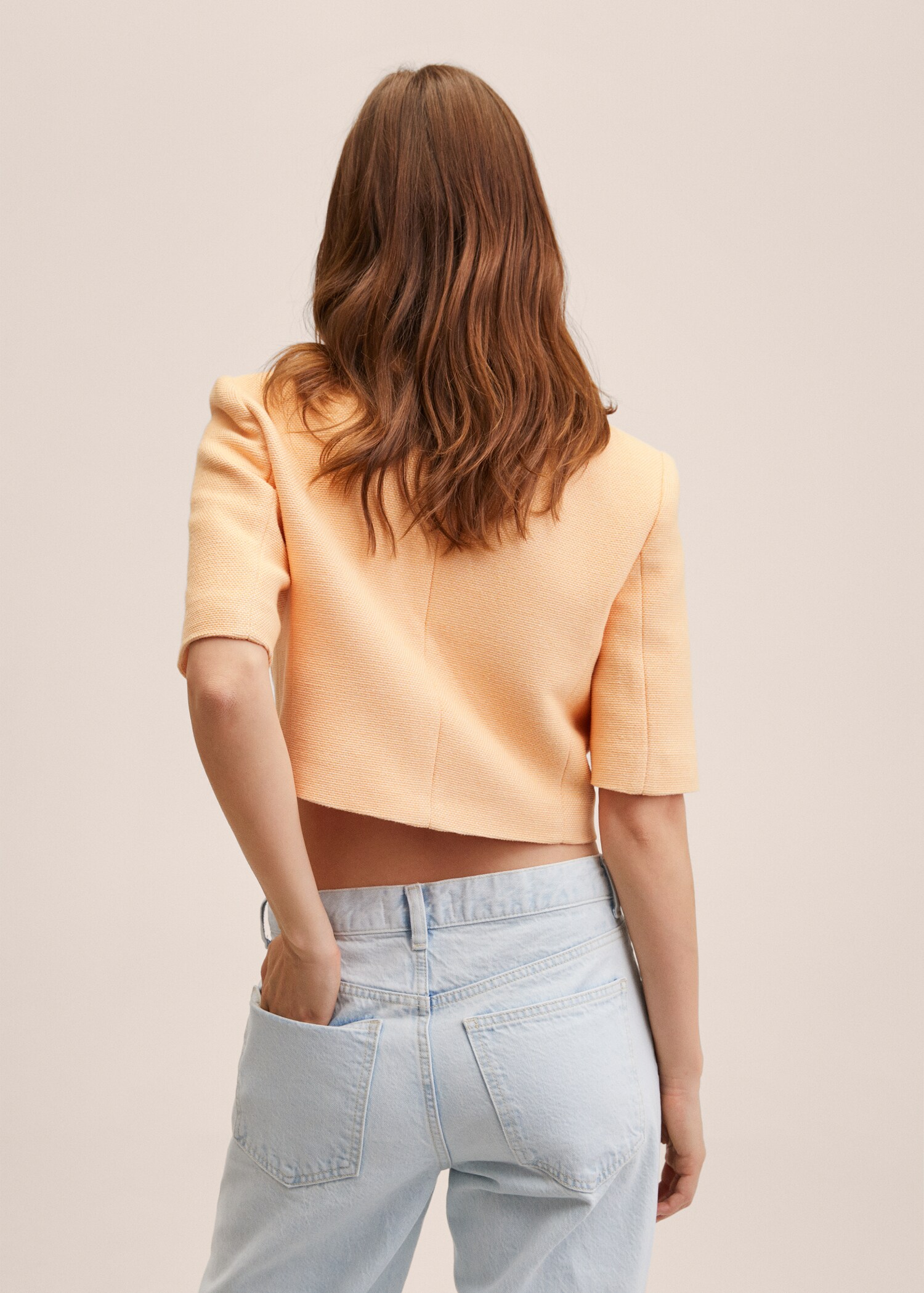 Cotton suit blazer - Reverse of the article