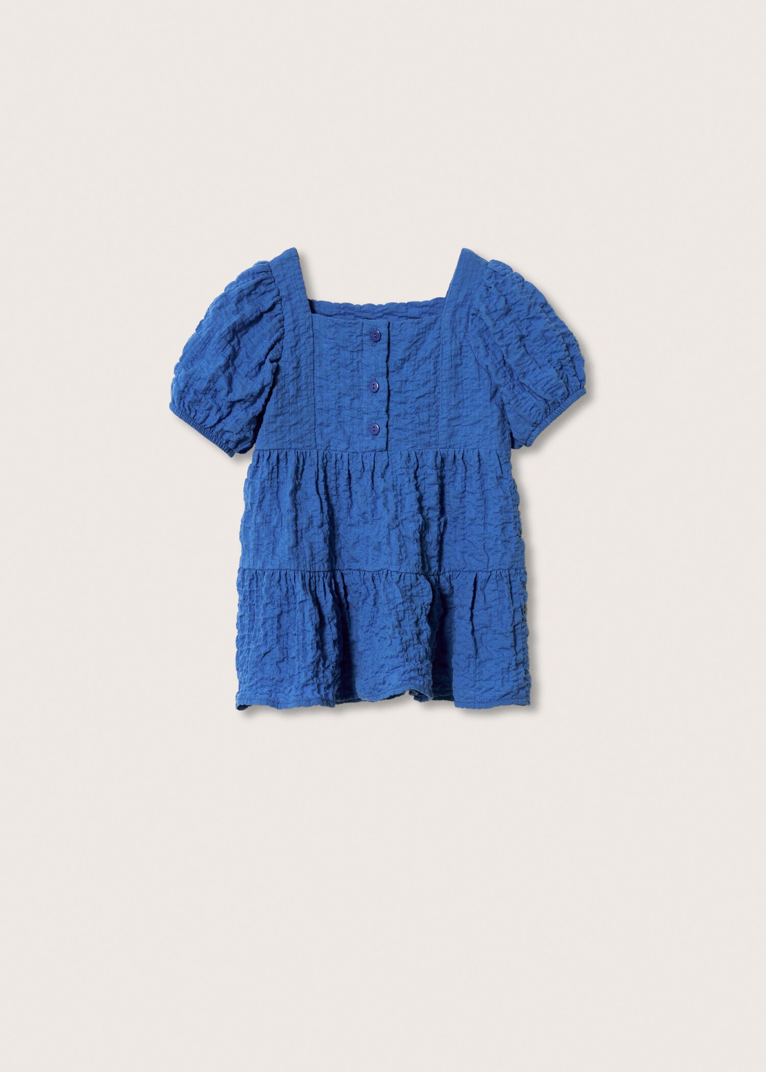 Texturiertes Rüschenkleid - Rückseite des Artikels