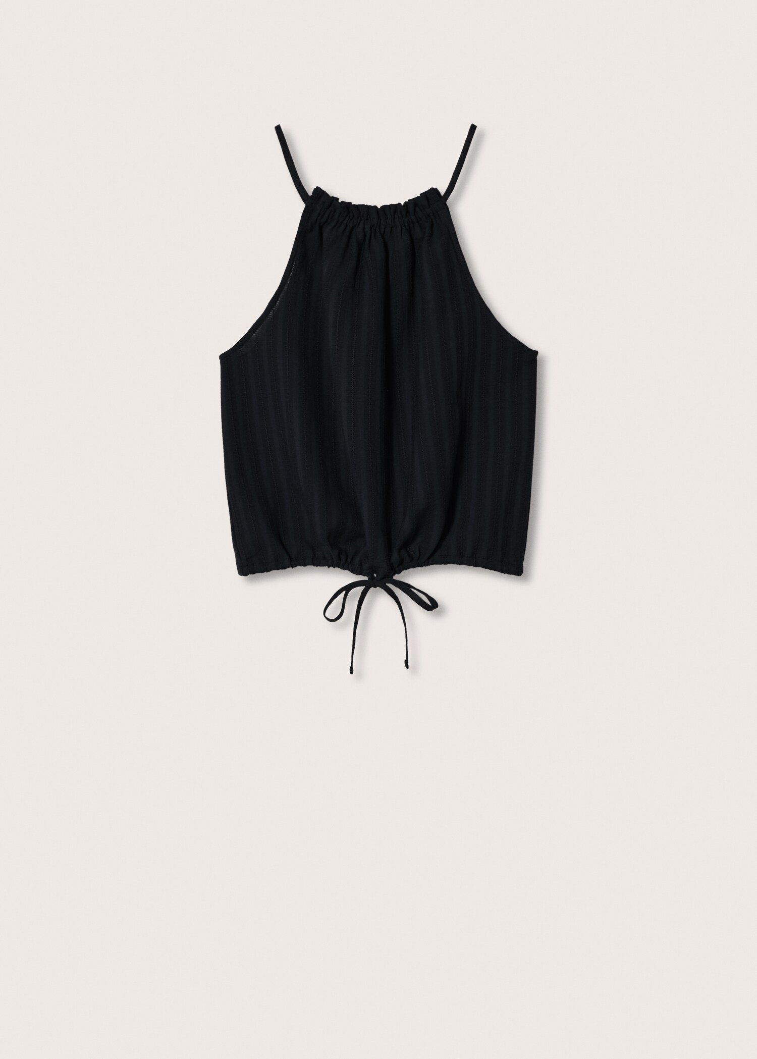 Textured halter top - Article without model