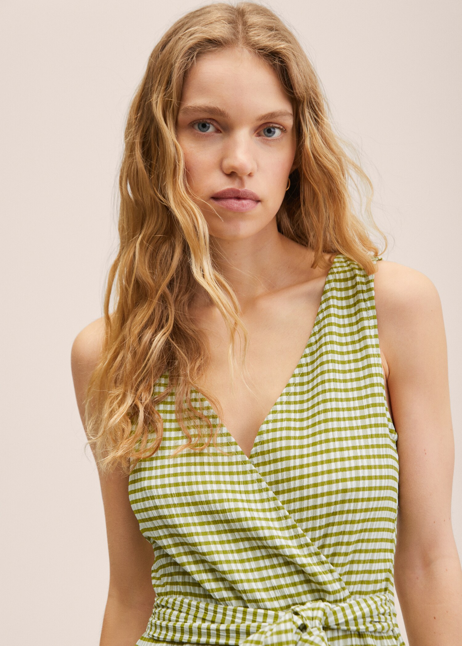 Gingham check jumpsuit - Details of the article 2