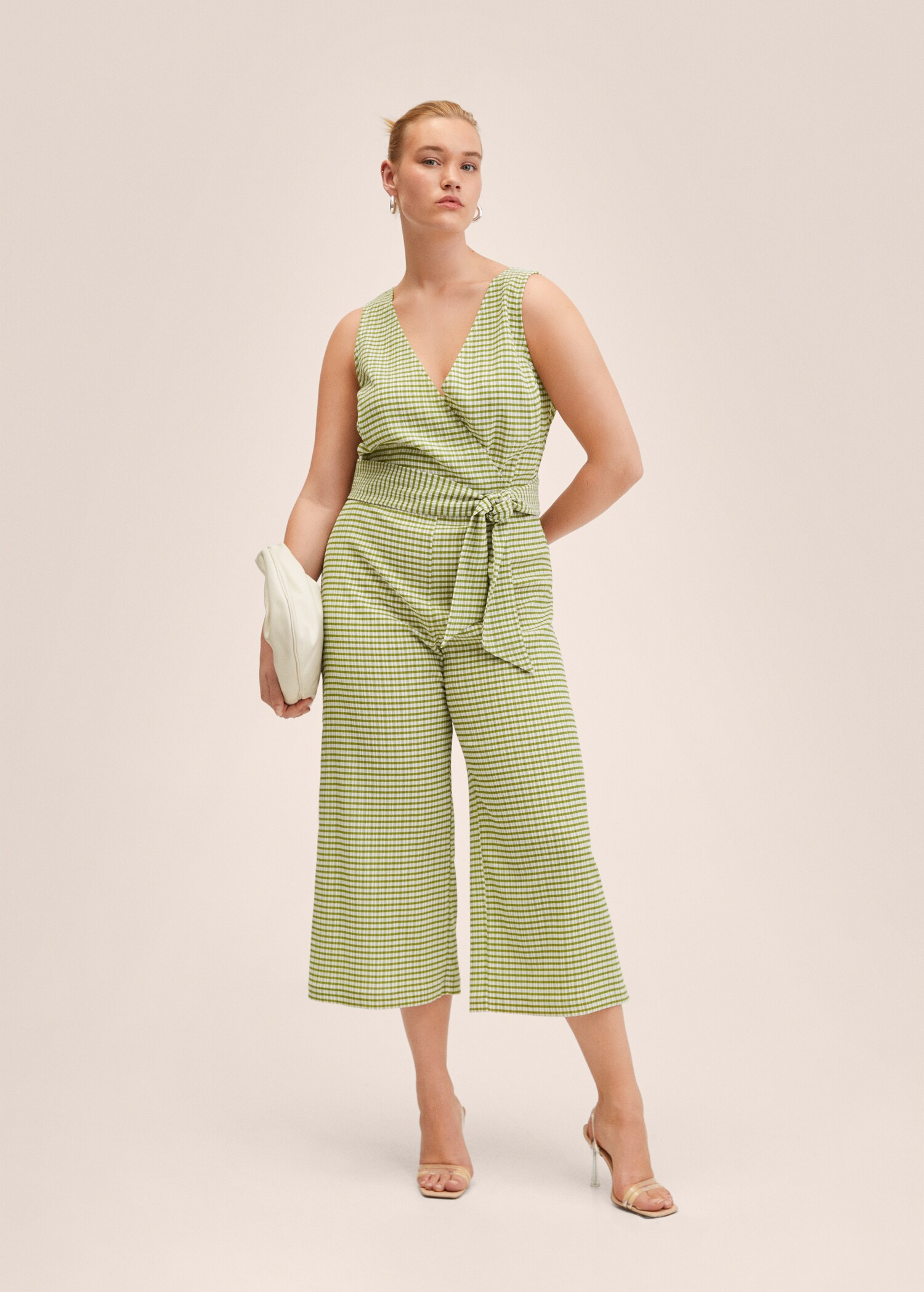 Gingham check jumpsuit - Details of the article 3