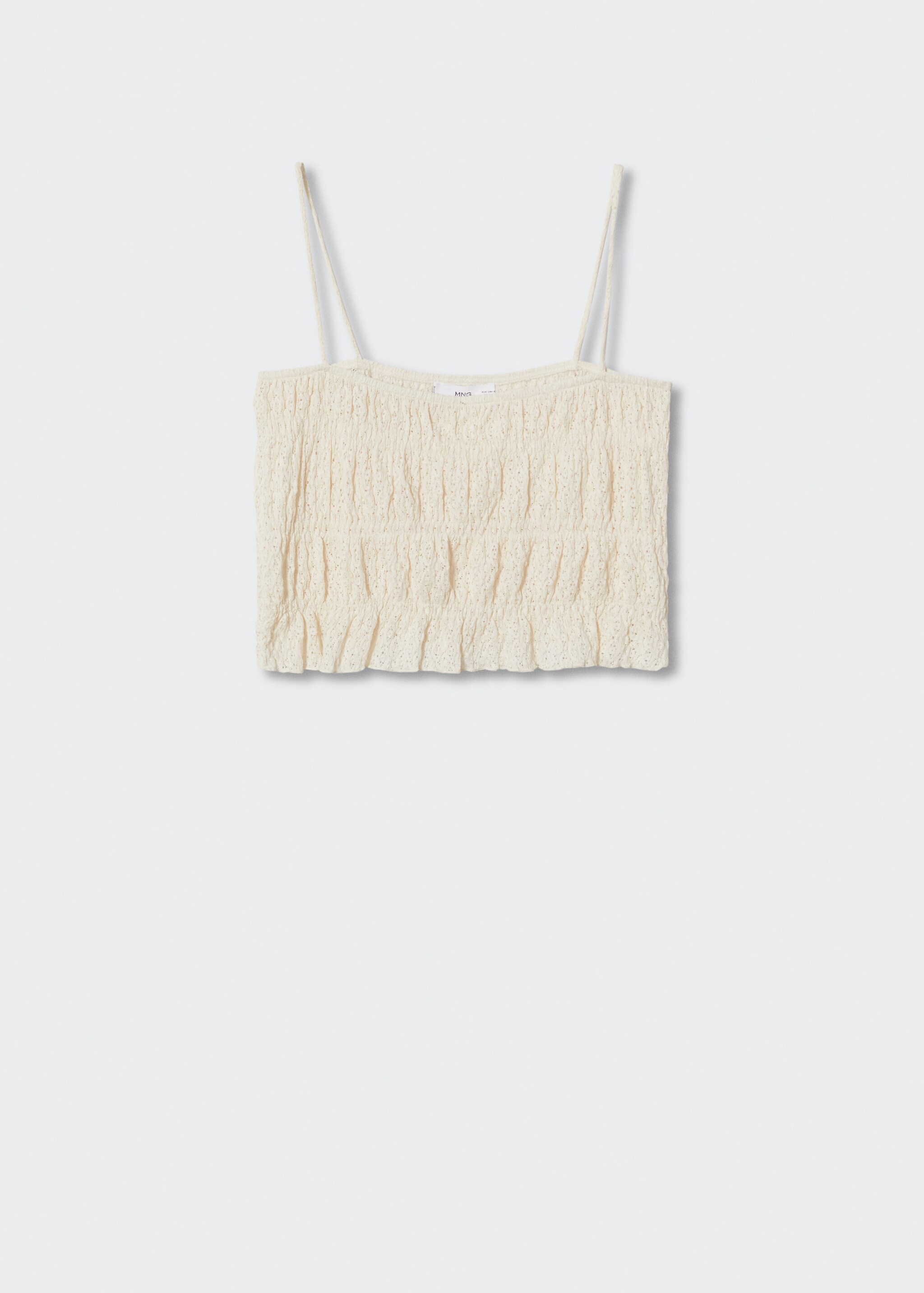 Textured crop top - Article without model
