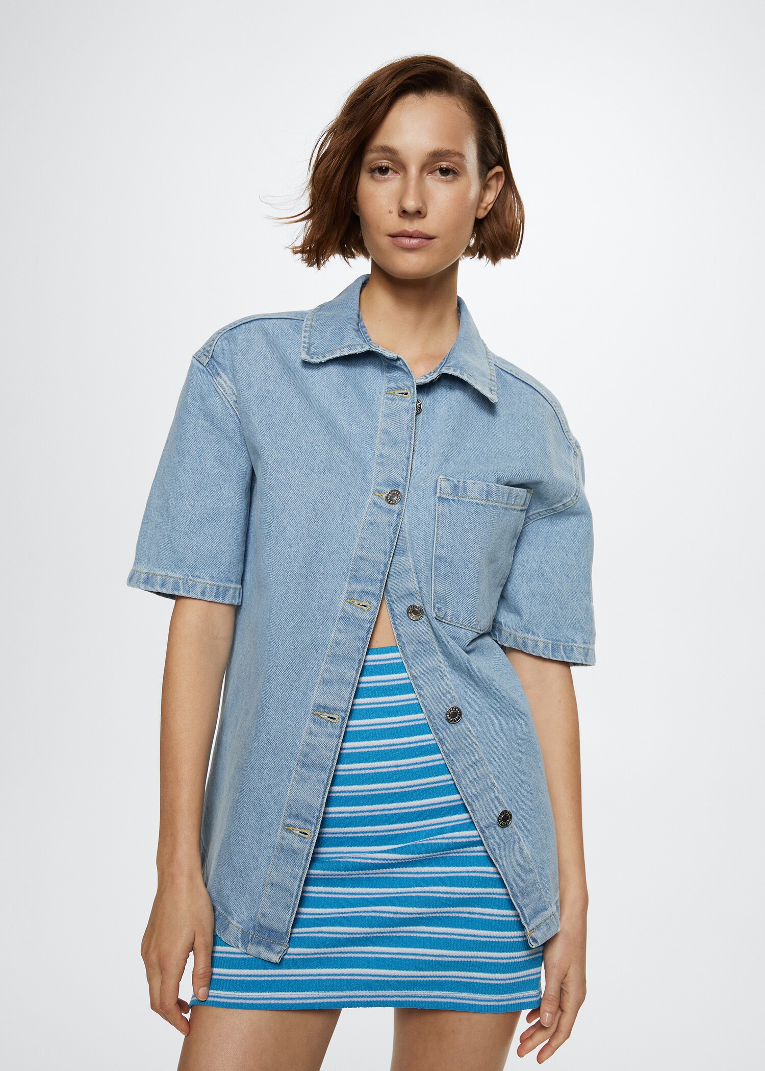 Striped miniskirt - Medium plane
