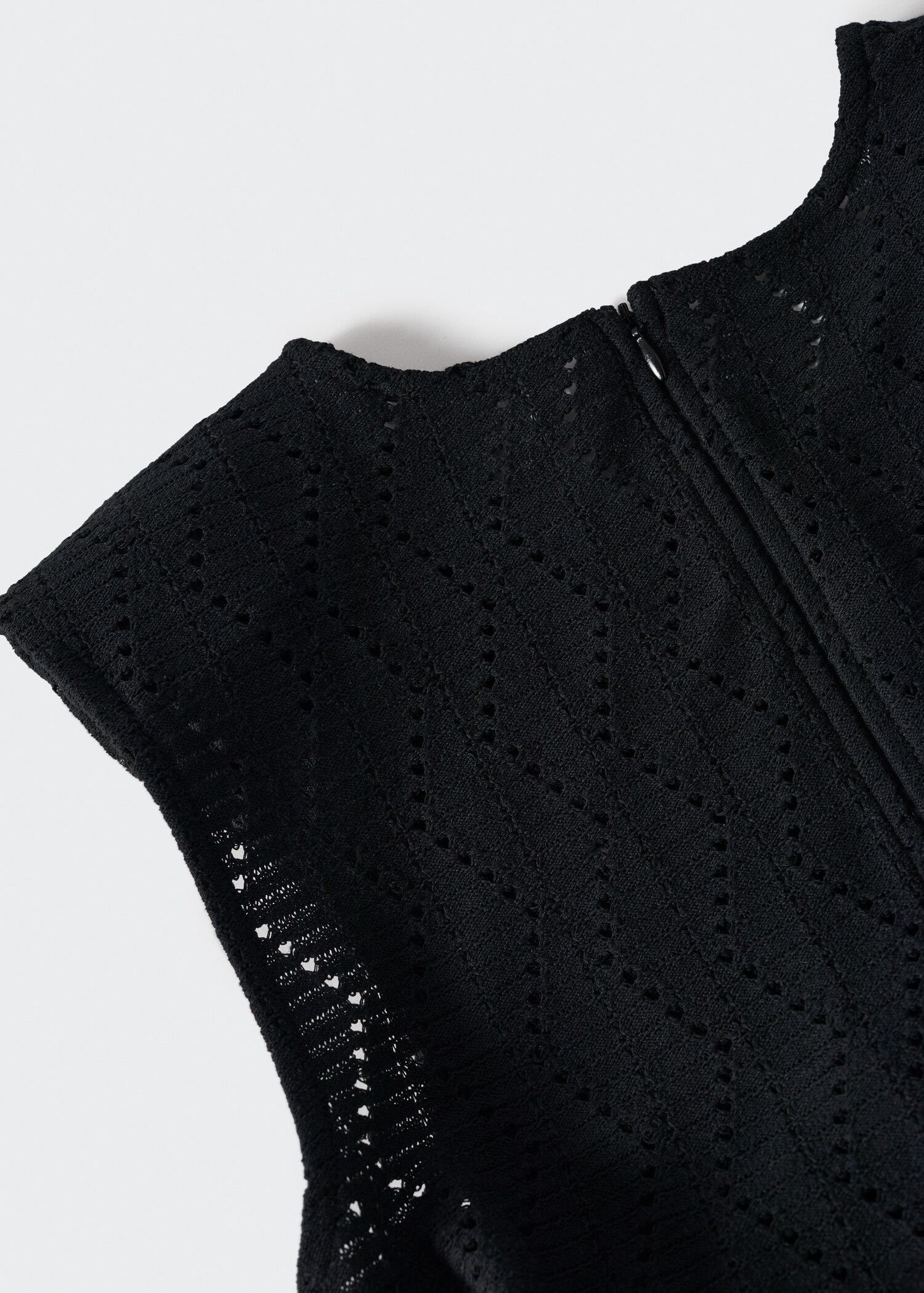 Openwork knitted jumpsuit - Details of the article 8