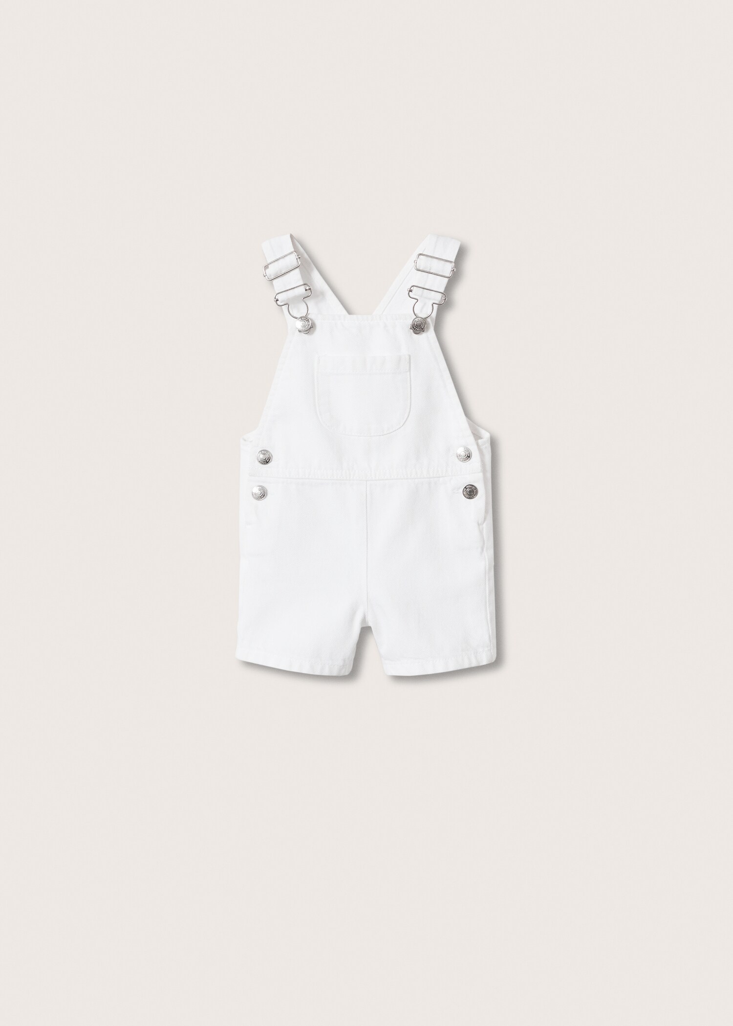 Short denim dungarees - Article without model