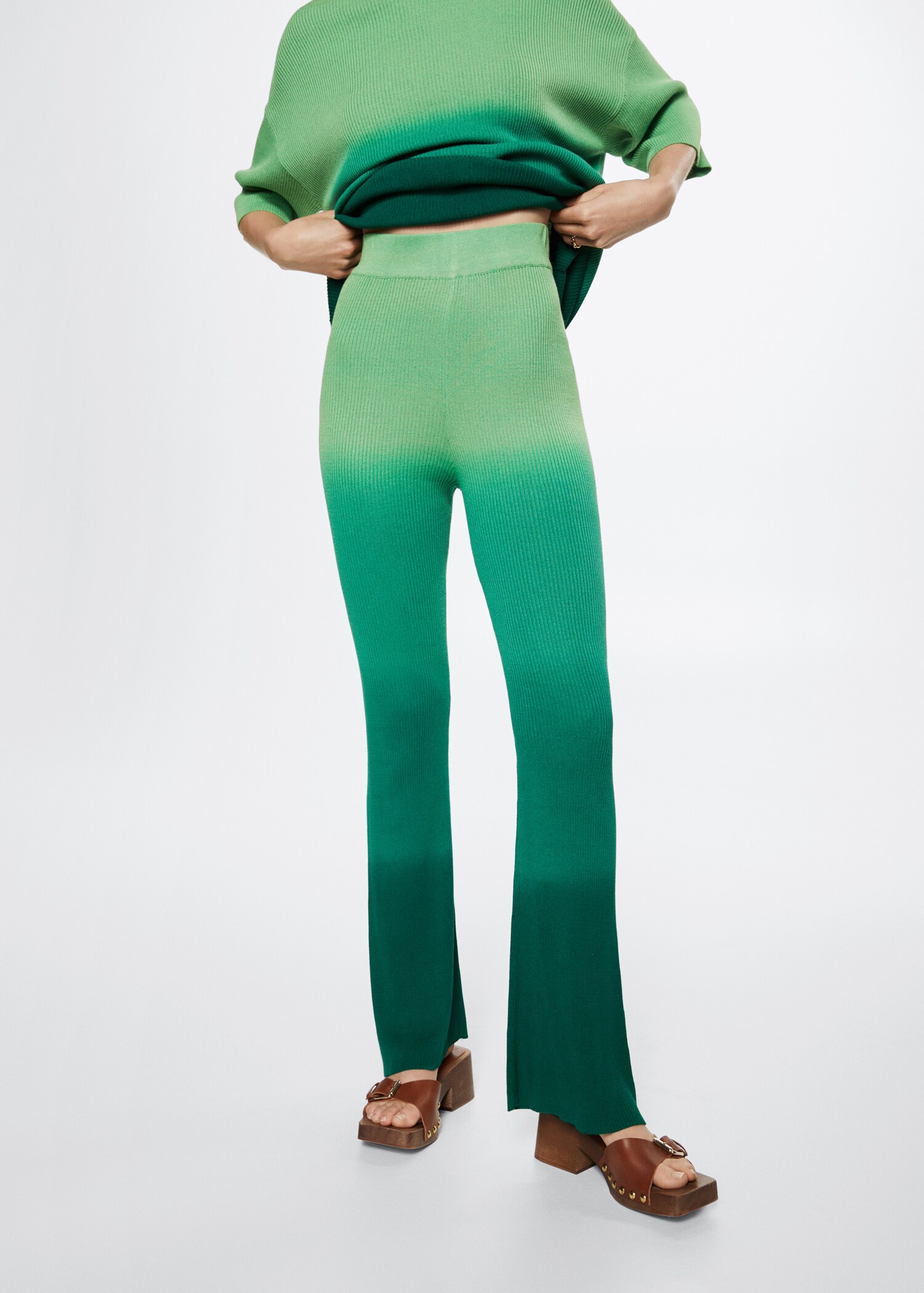Degraded knitted pants - Medium plane