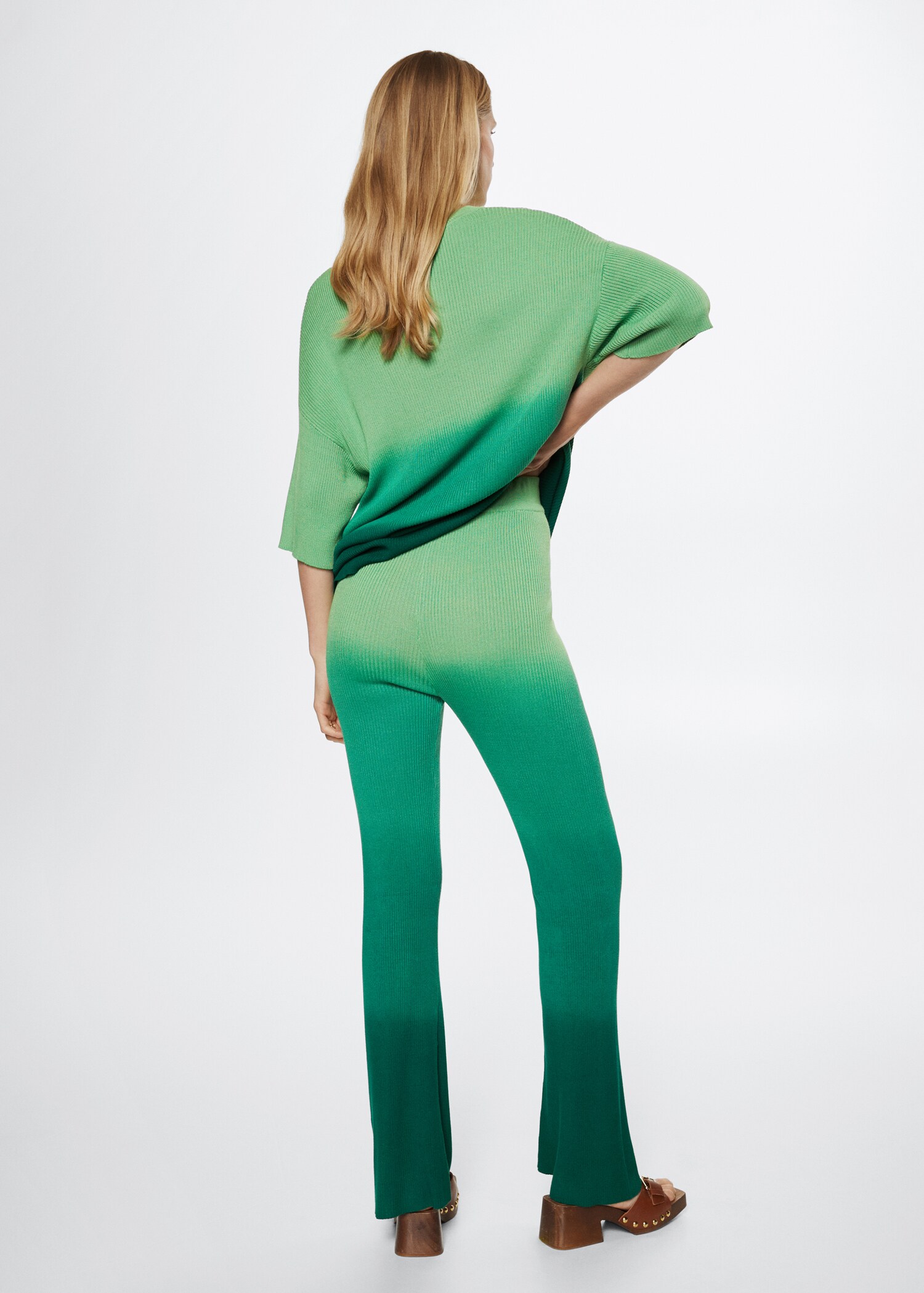 Degraded knitted pants - Reverse of the article