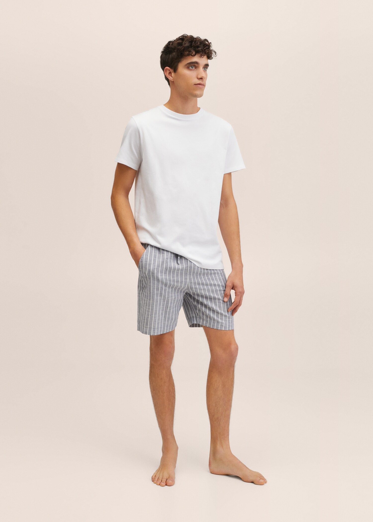 Striped short pyjamas - Medium plane