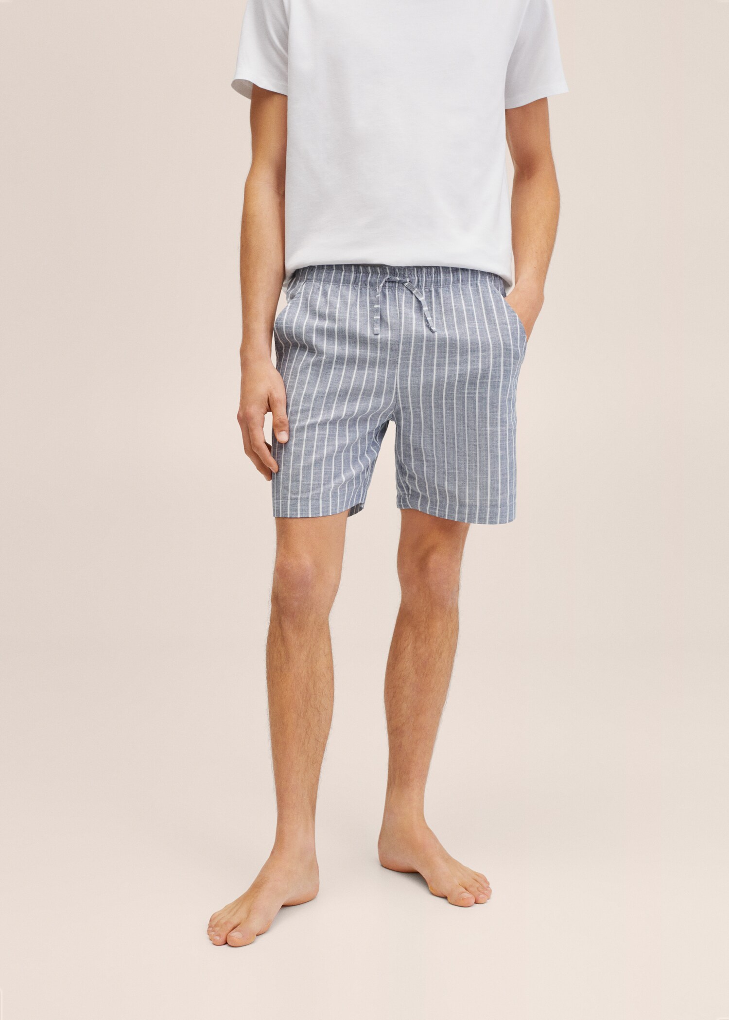 Striped short pyjamas - Details of the article 1
