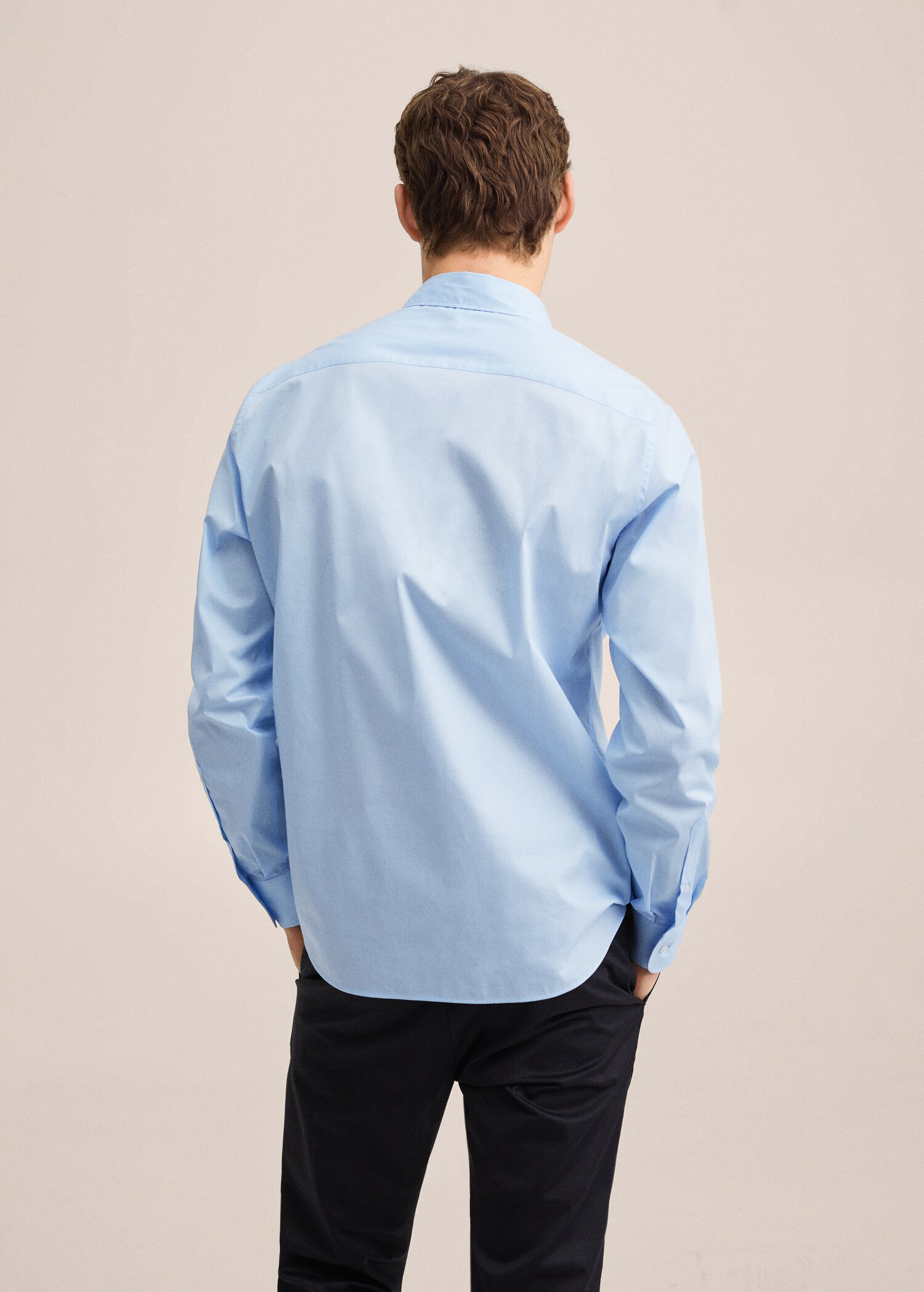 Košile slim fit ze strečové bavlny - Zadní strana zboží