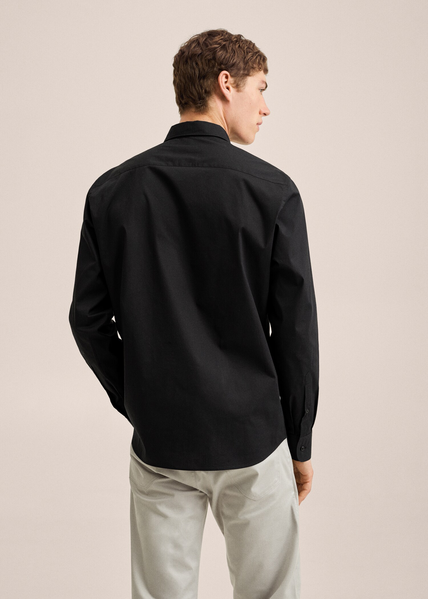 Košile slim fit ze strečové bavlny - Zadní strana zboží