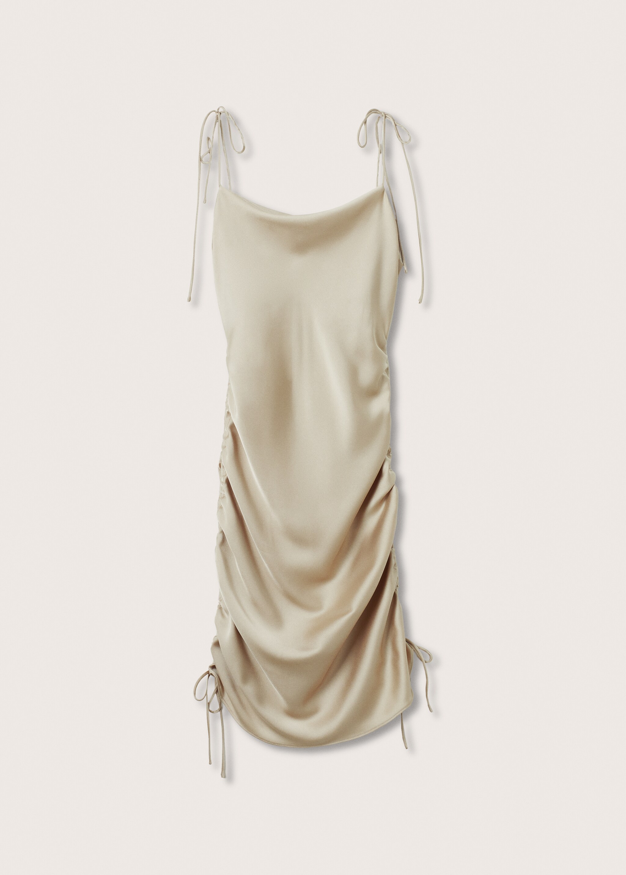 Ruched satin dress - Article without model