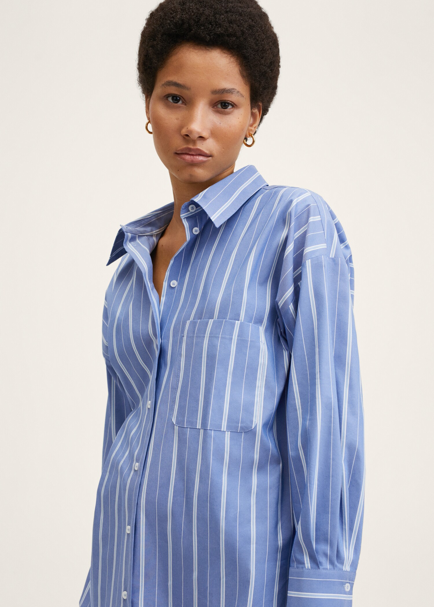 Striped cotton shirt - Details of the article 2