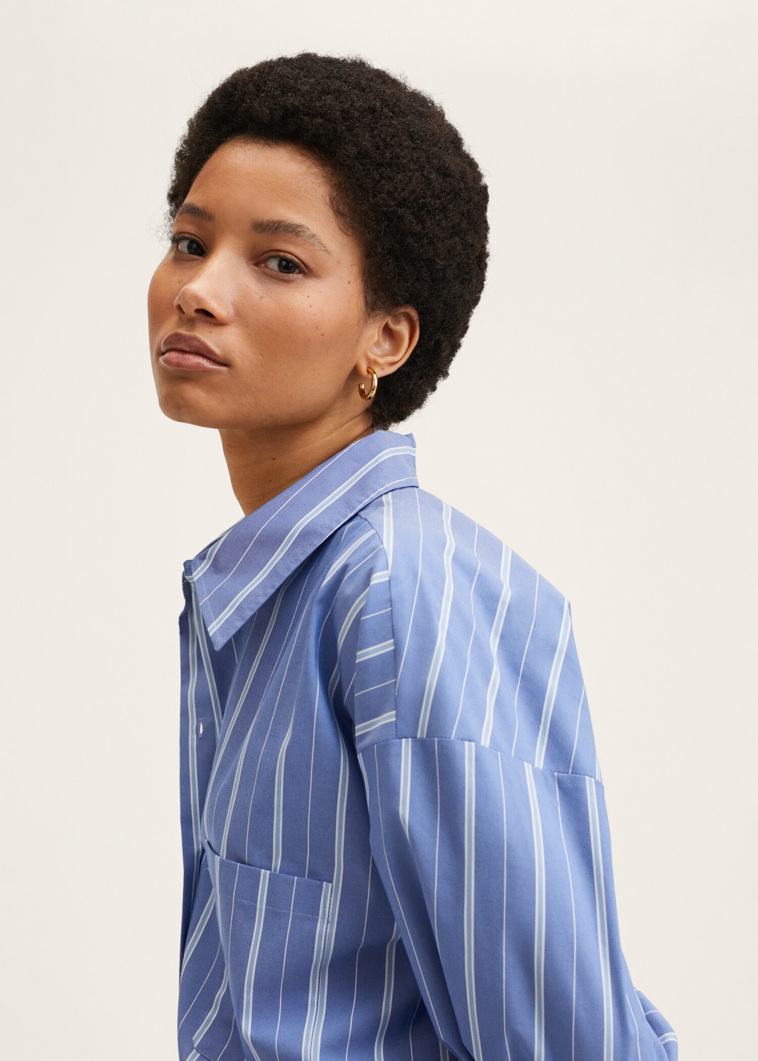 Striped cotton shirt - Details of the article 3