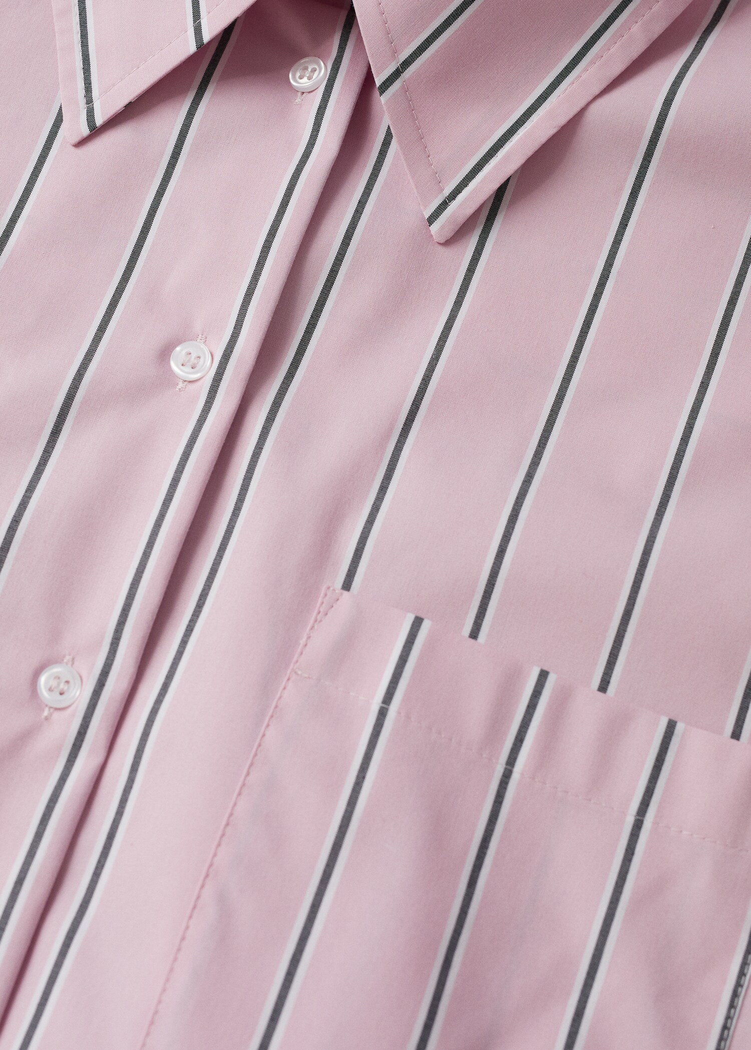 Striped cotton shirt - Details of the article 8