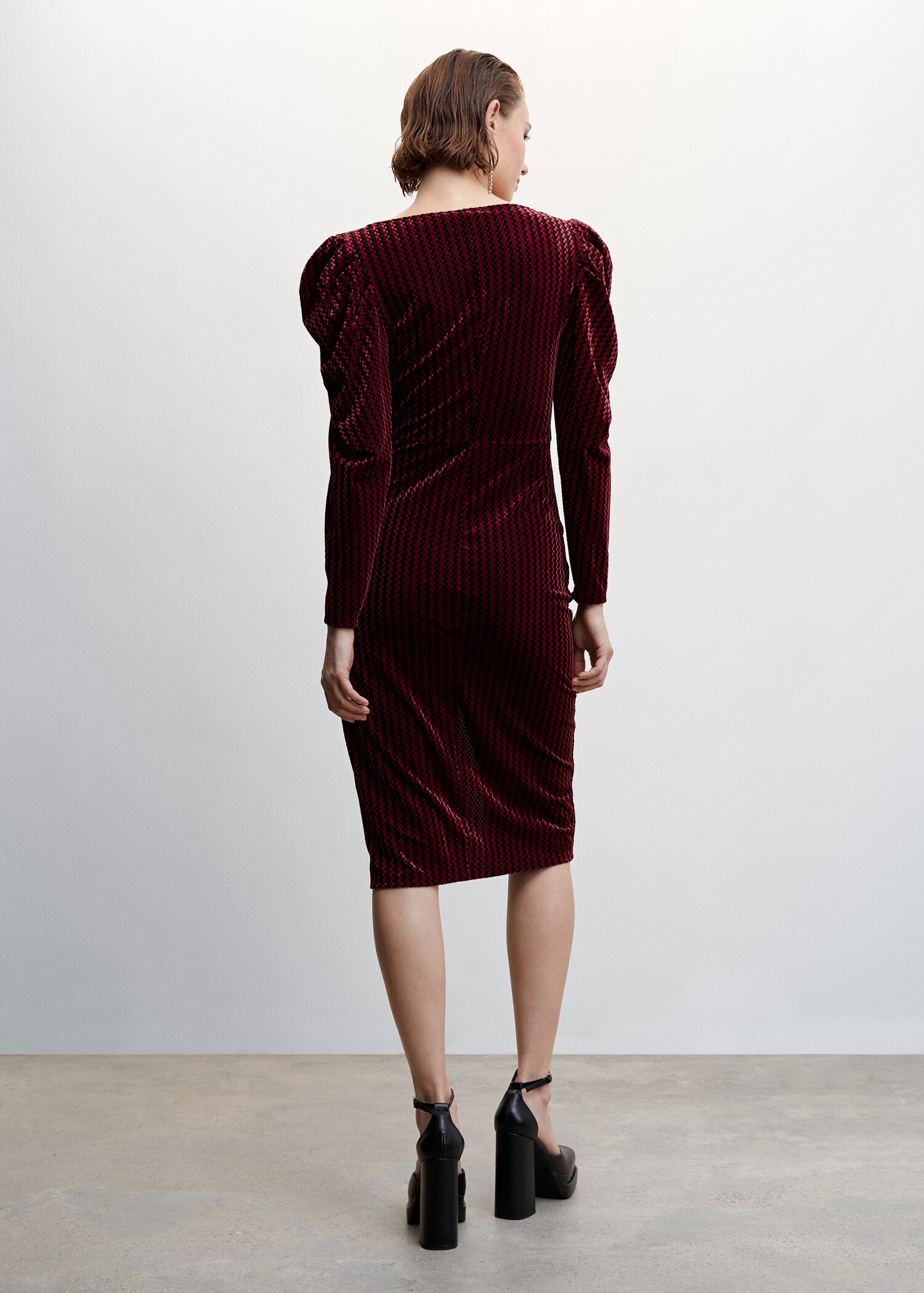 Robe velours manches bouffantes - Verso de l’article