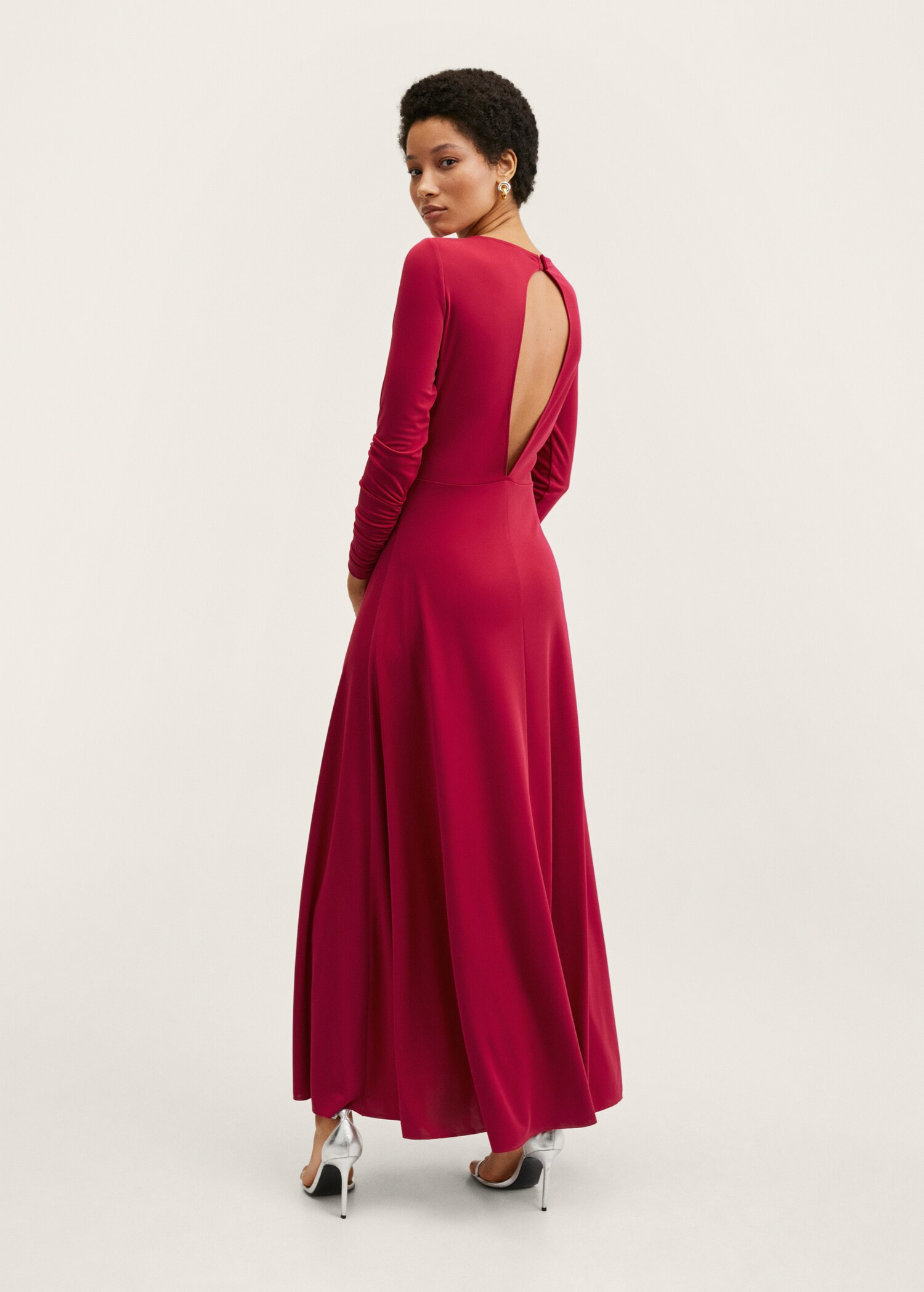 Vestido largo aberturas - Reverso del artículo