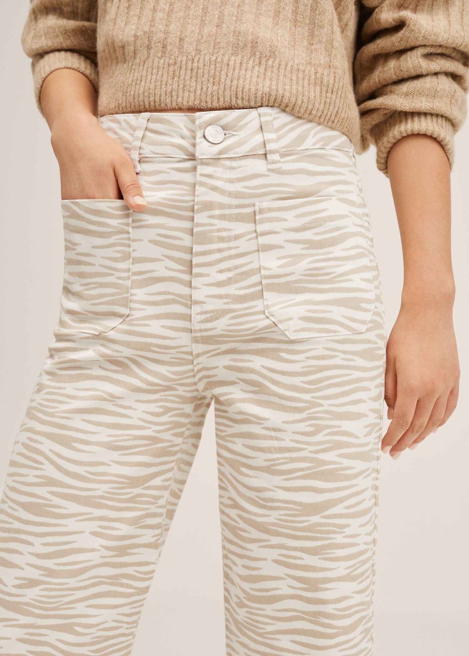 Tiger-print trousers - Details of the article 1