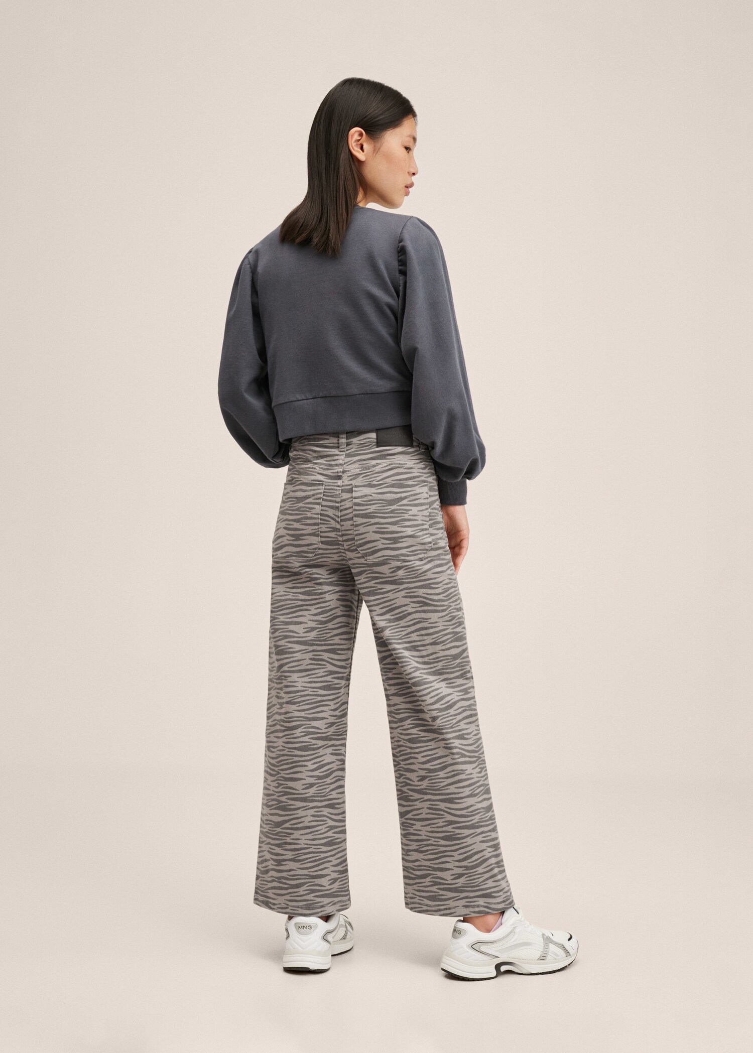 Tiger-print trousers - Reverse of the article
