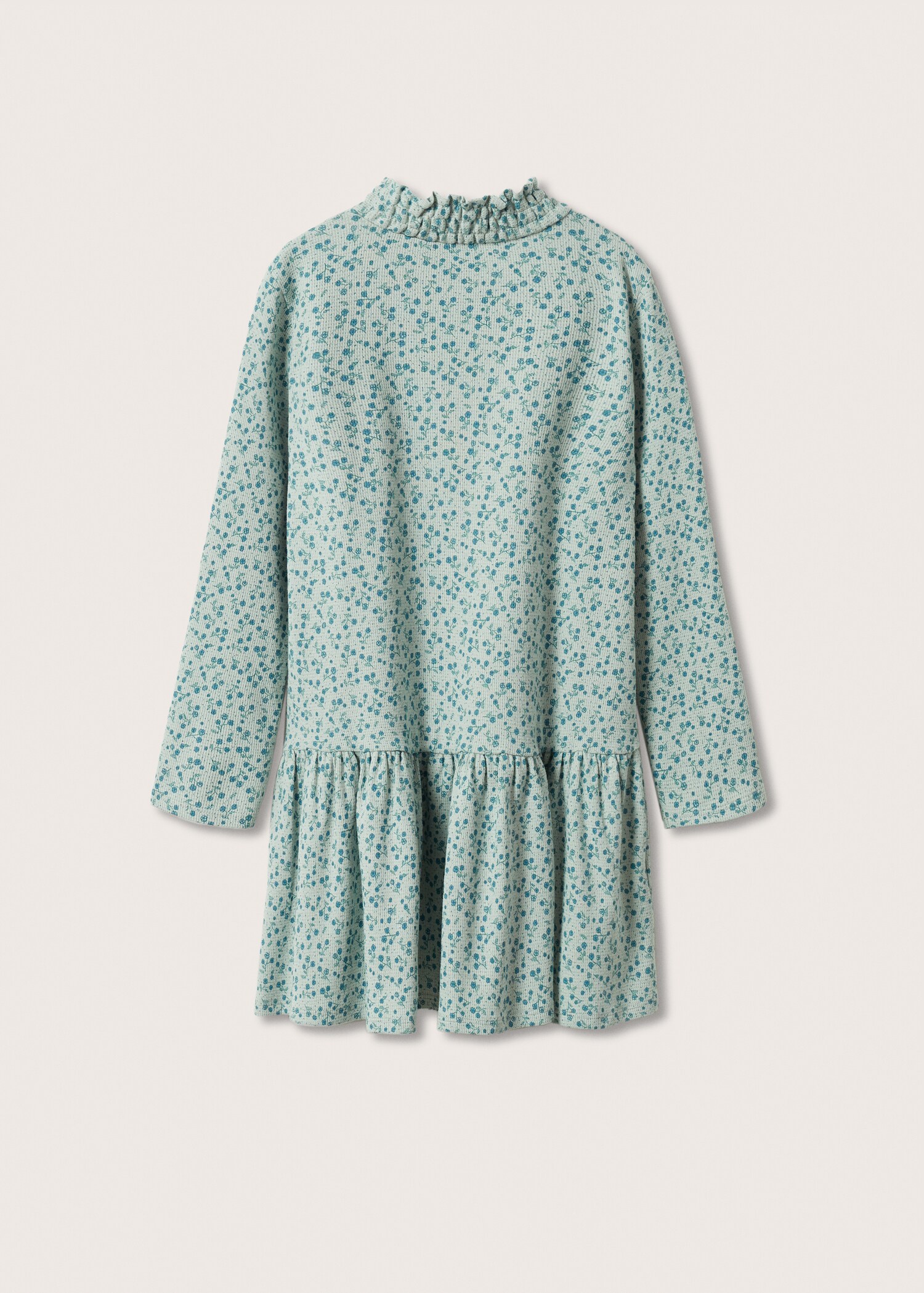 Printed ribbed dress - Reverse of the article