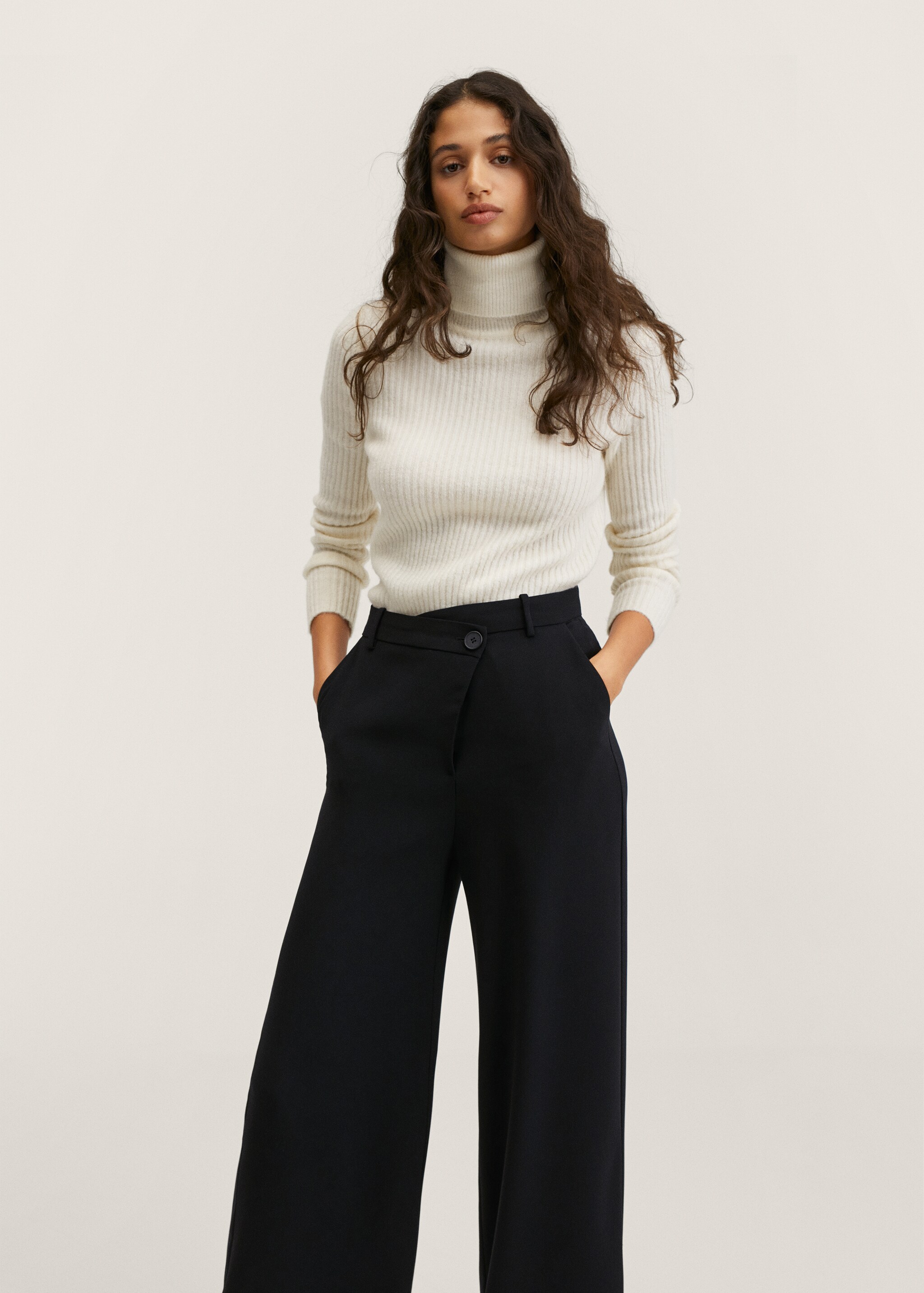 High-rise wideleg trousers - Details of the article 2