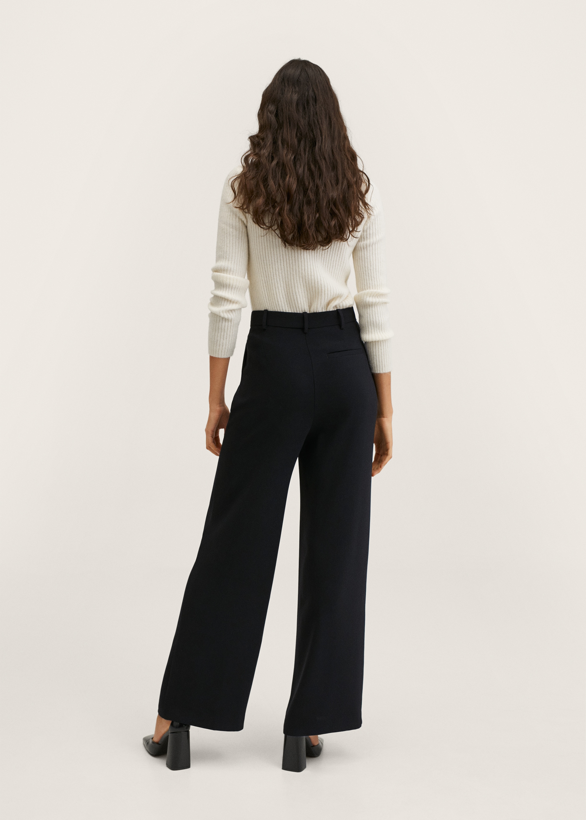 High-rise wideleg trousers - Reverse of the article