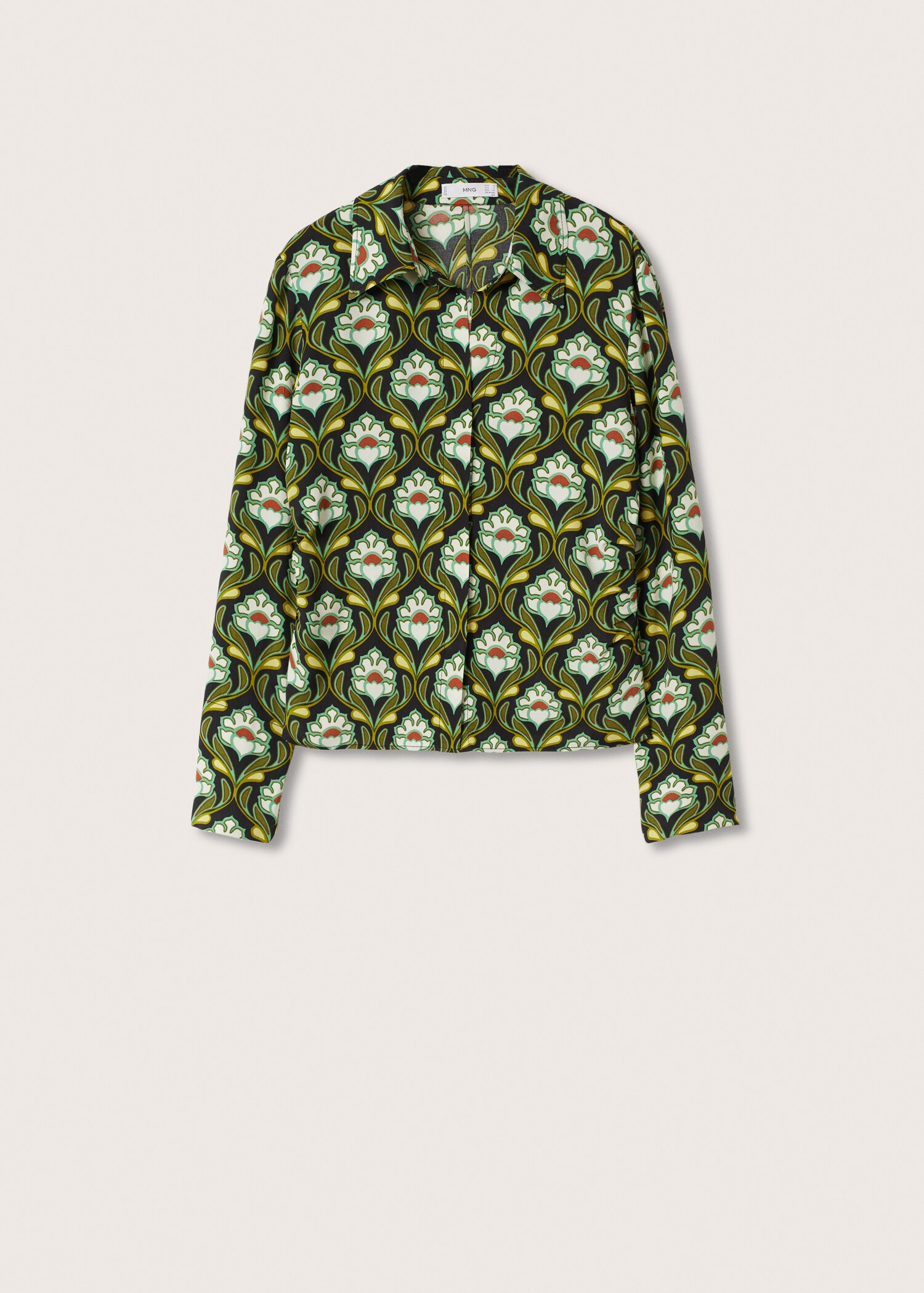 Blusa entallada estampada - Artículo sin modelo