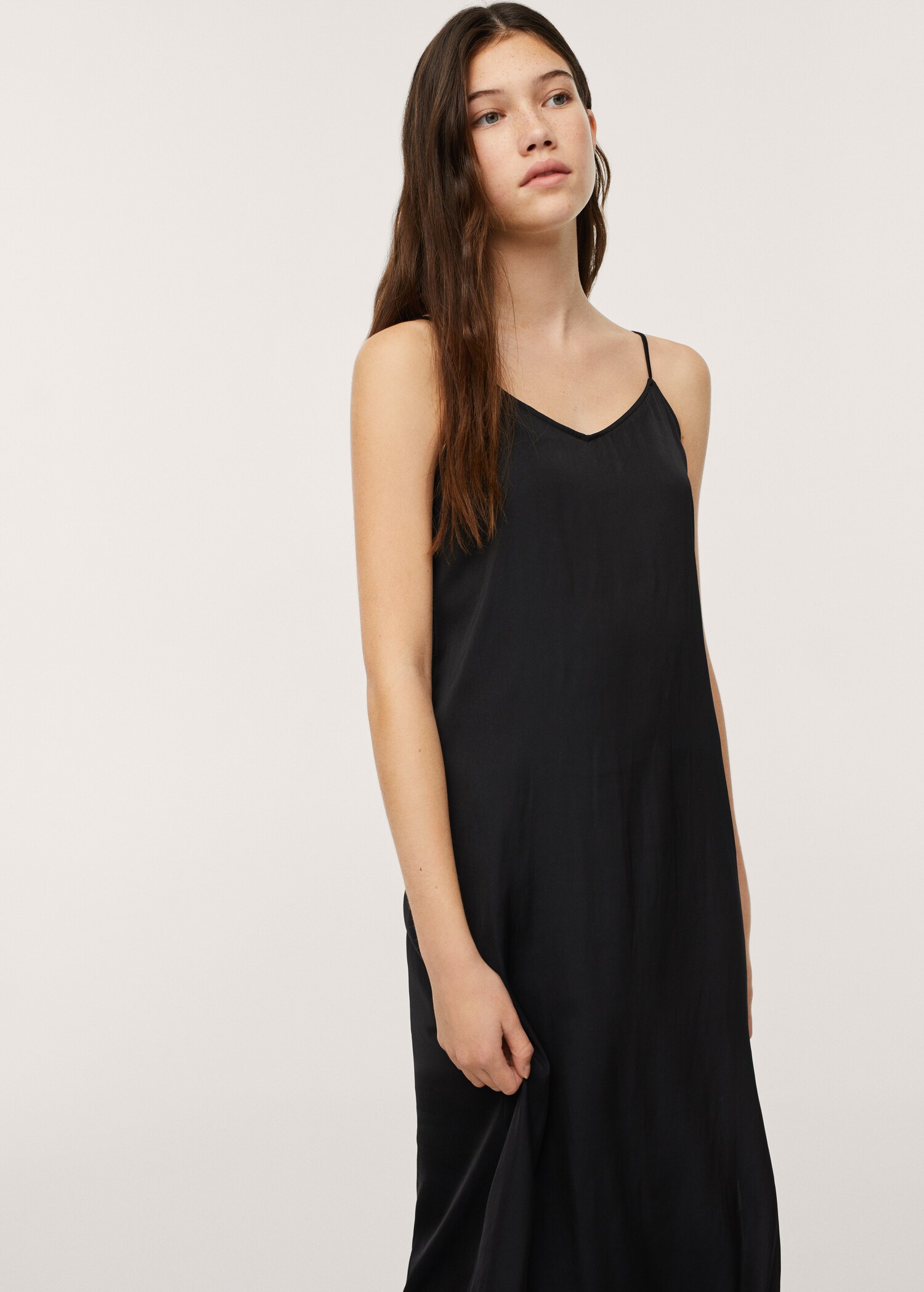 Vestit de llenceria setinat - Pla mig