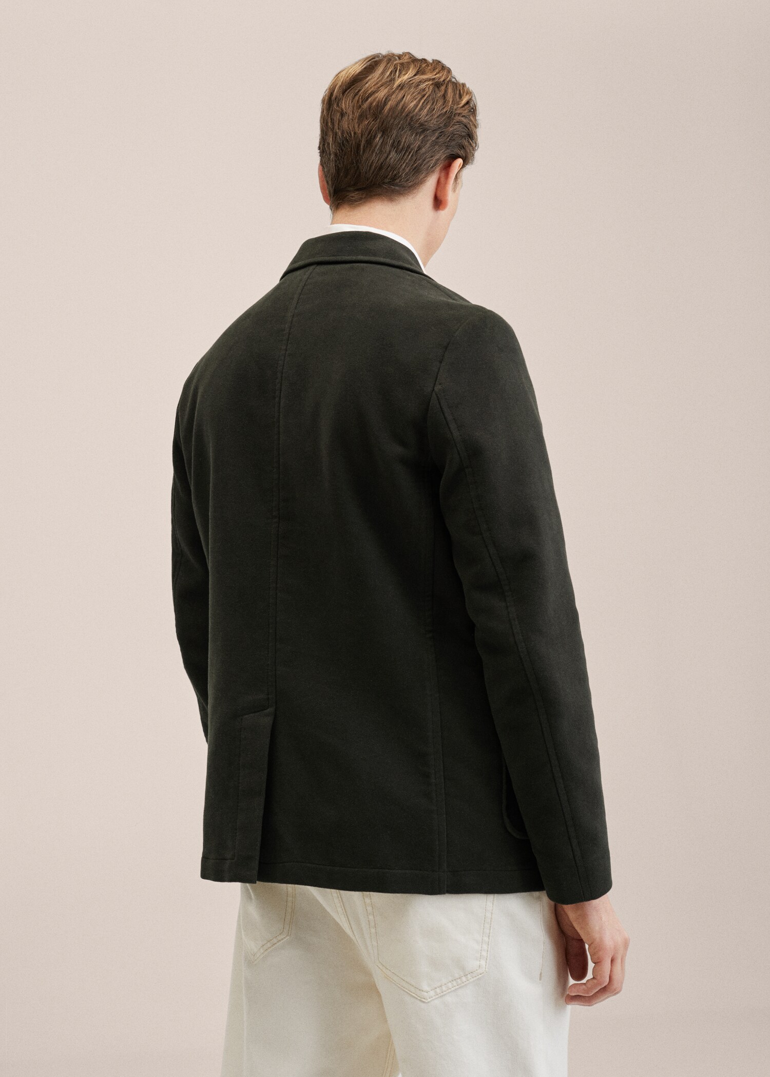 Bavlněné sako slim fit - Zadní strana zboží