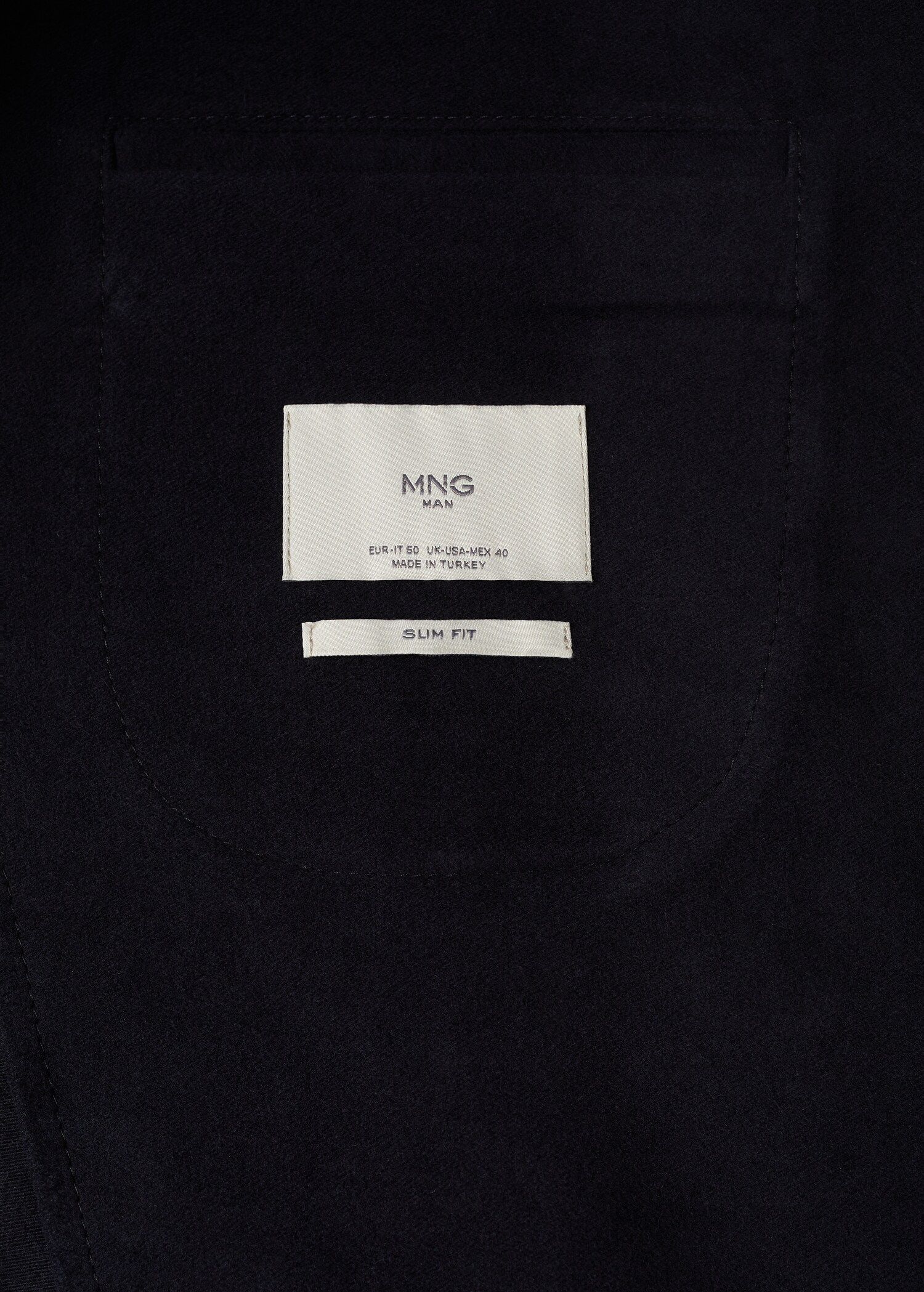 Bavlněné sako slim fit - Detail zboží 8