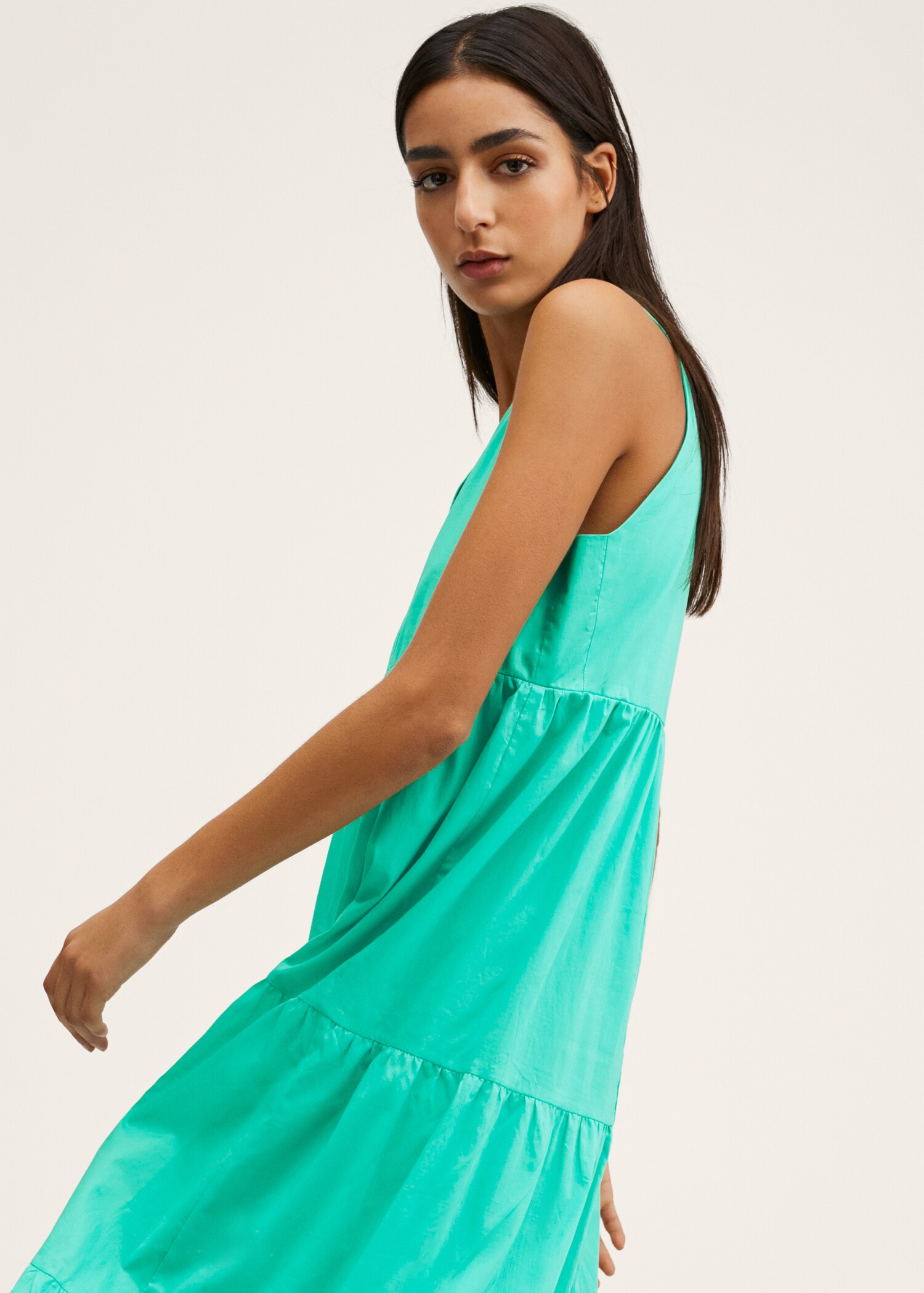 Frill cotton dress - Details of the article 1