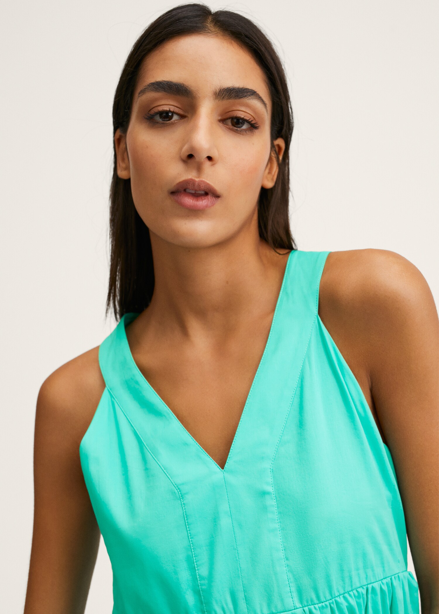 Frill cotton dress - Details of the article 2