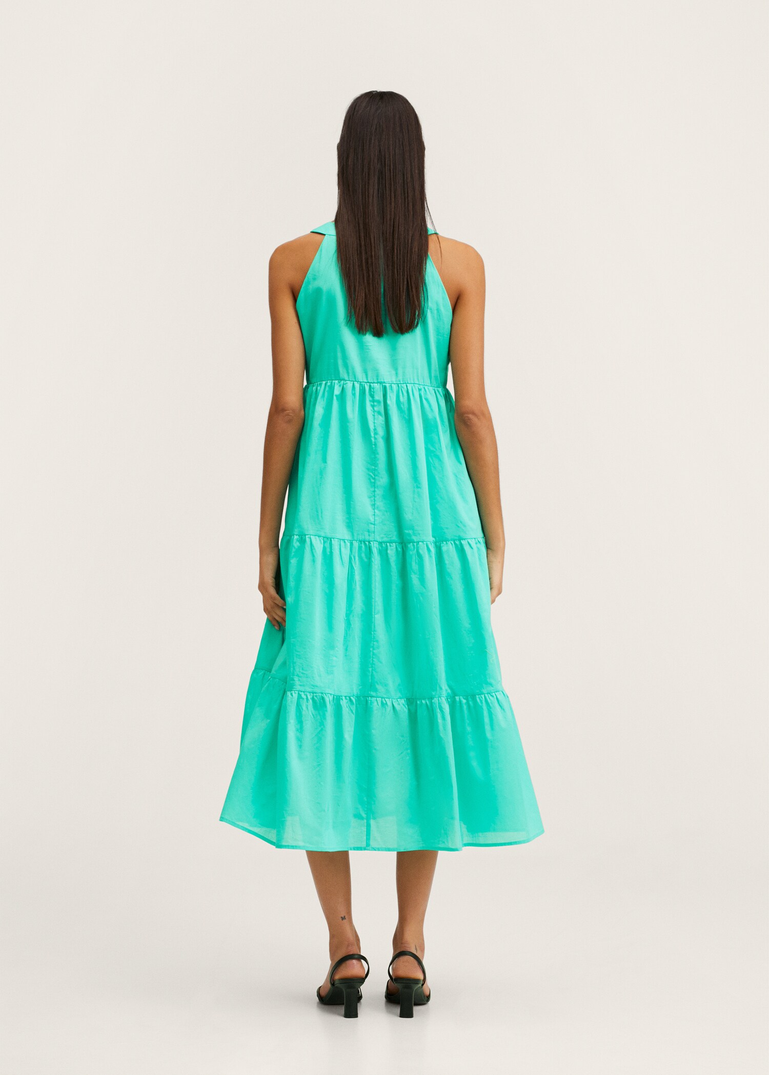 Frill cotton dress - Reverse of the article