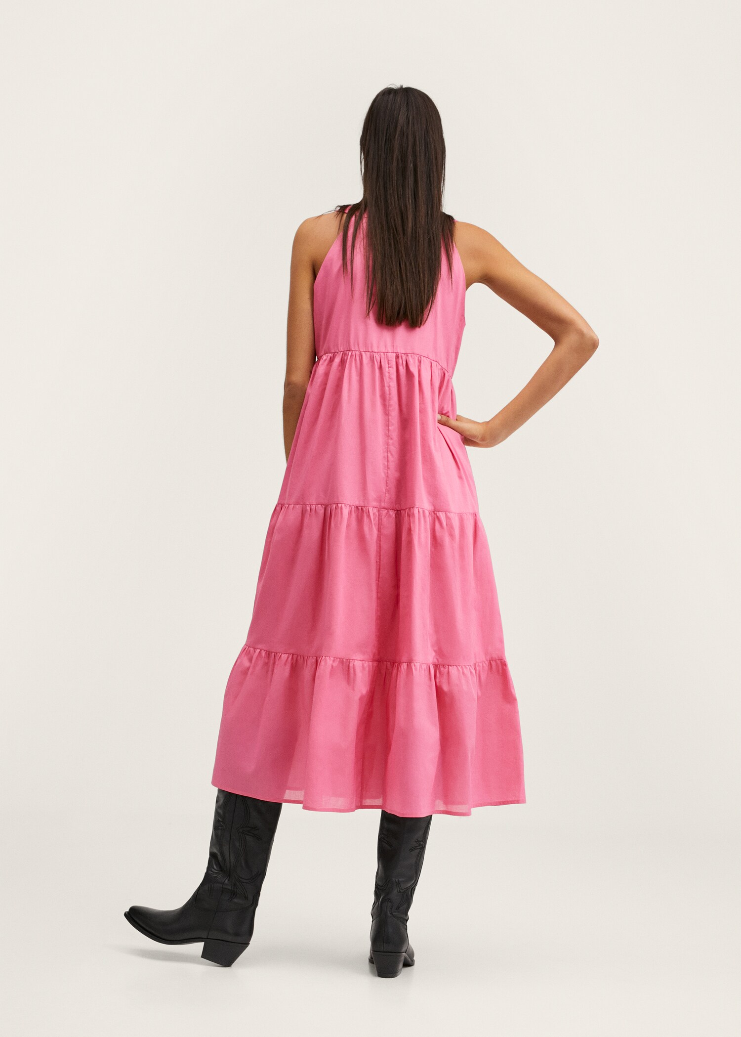 Frill cotton dress - Reverse of the article