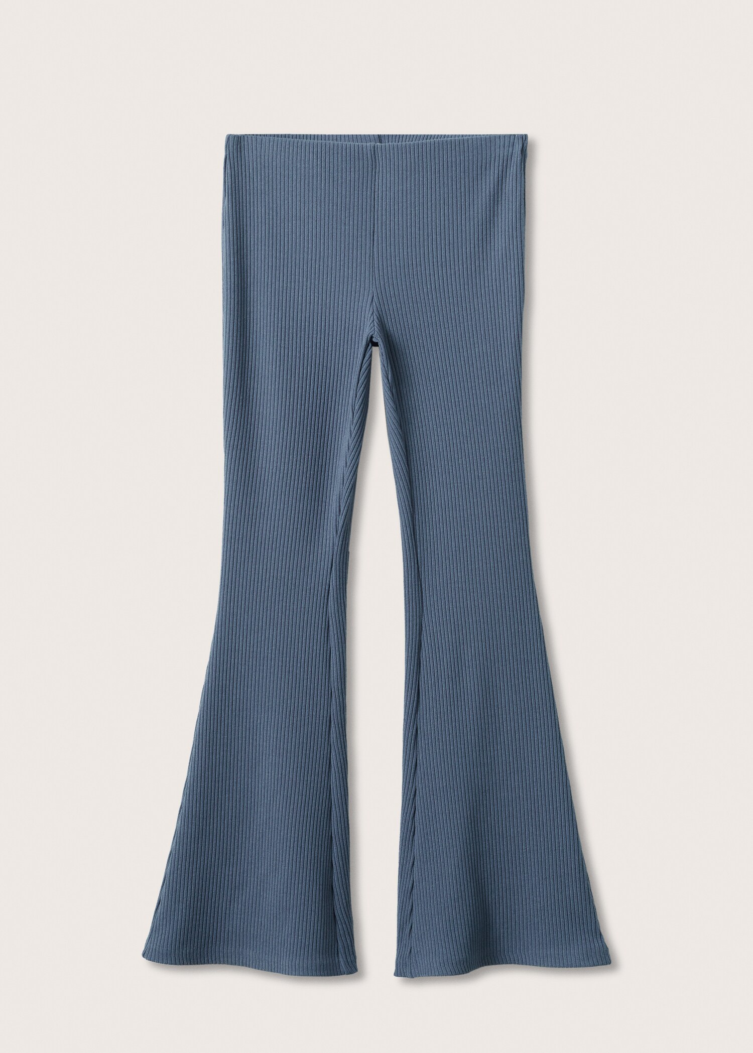 Ribbed flared trousers - Article without model