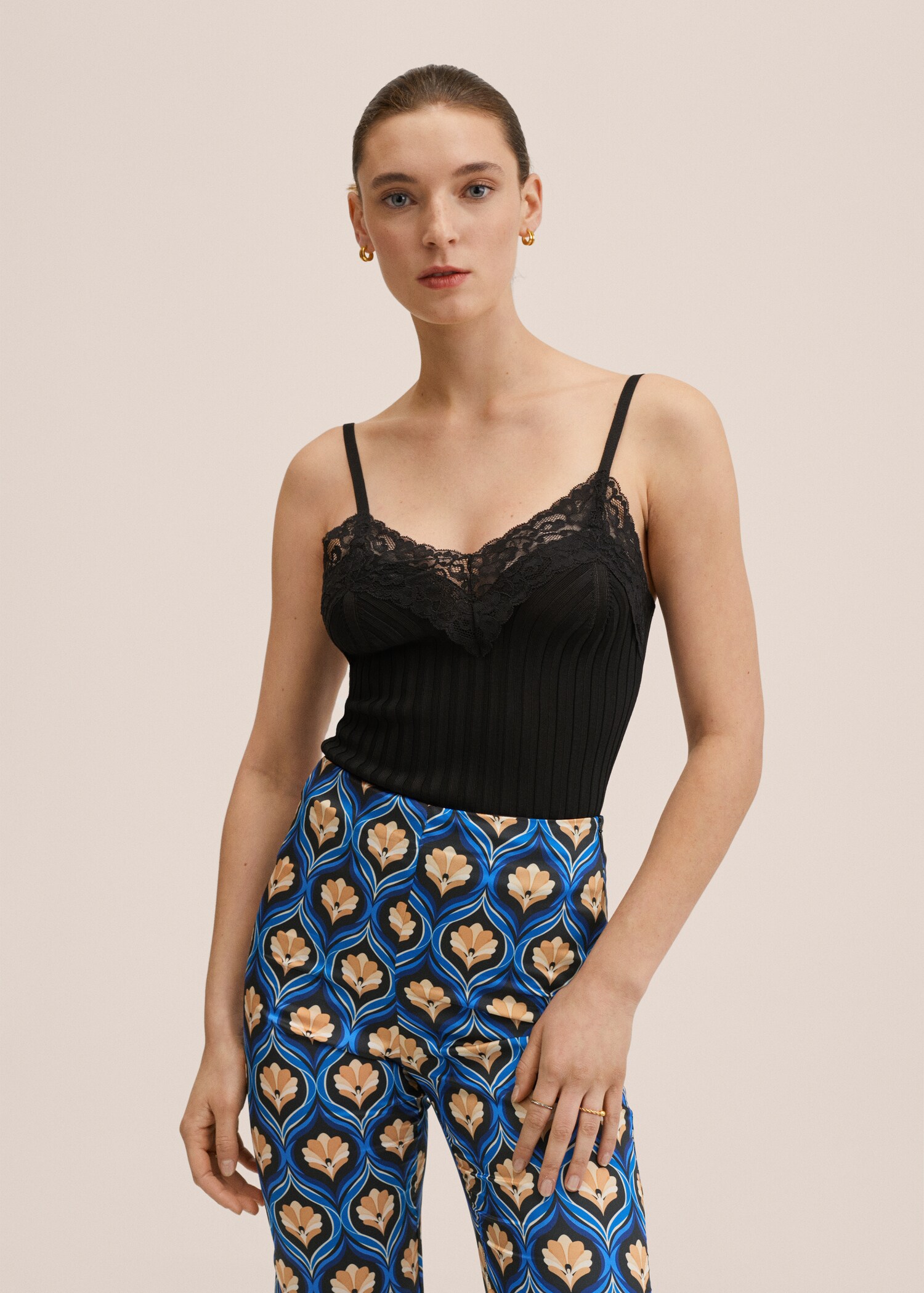 Pantalón estampado retro - Detalle del artículo 1