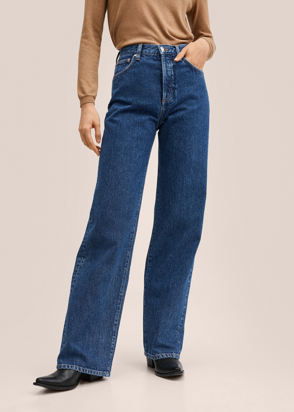 High waist straight jeans Women MANGO OUTLET Slovakia