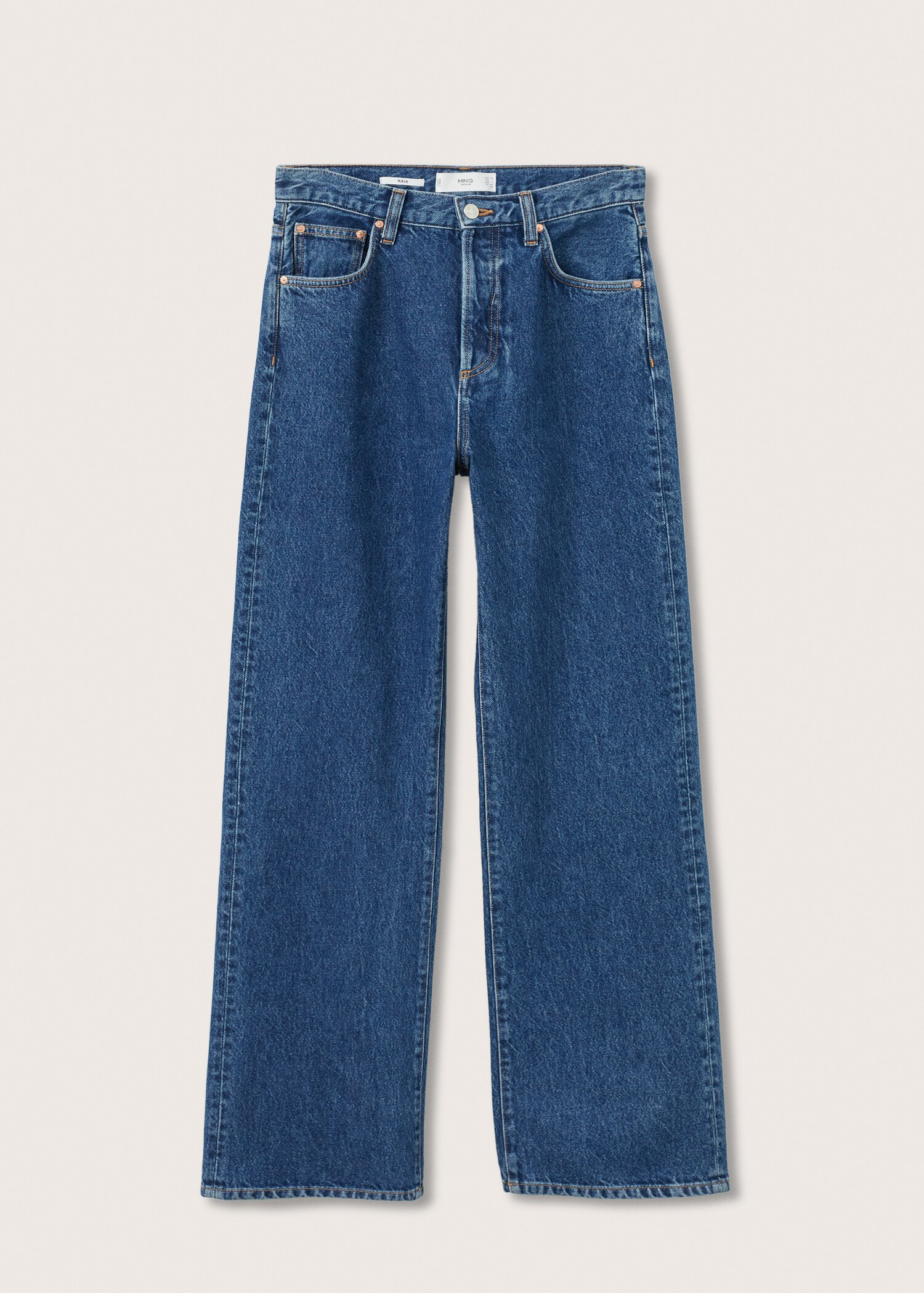 High-waist straight jeans - Article without model