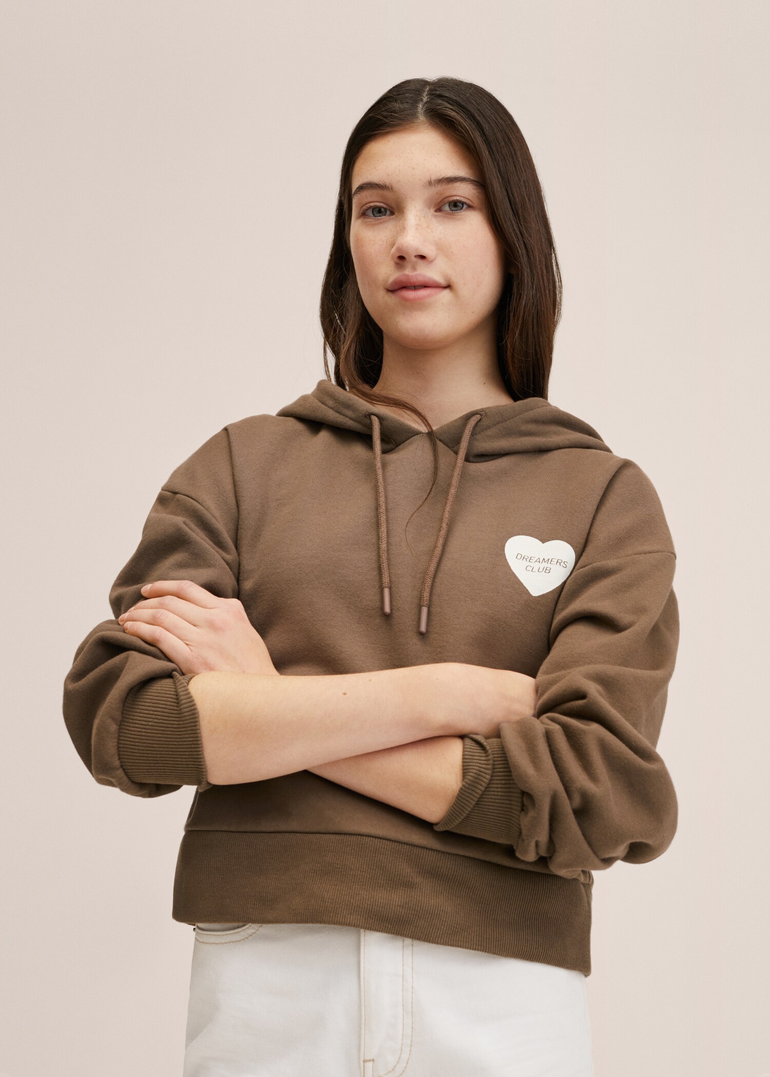 Printed crop sweatshirt - Medium plane