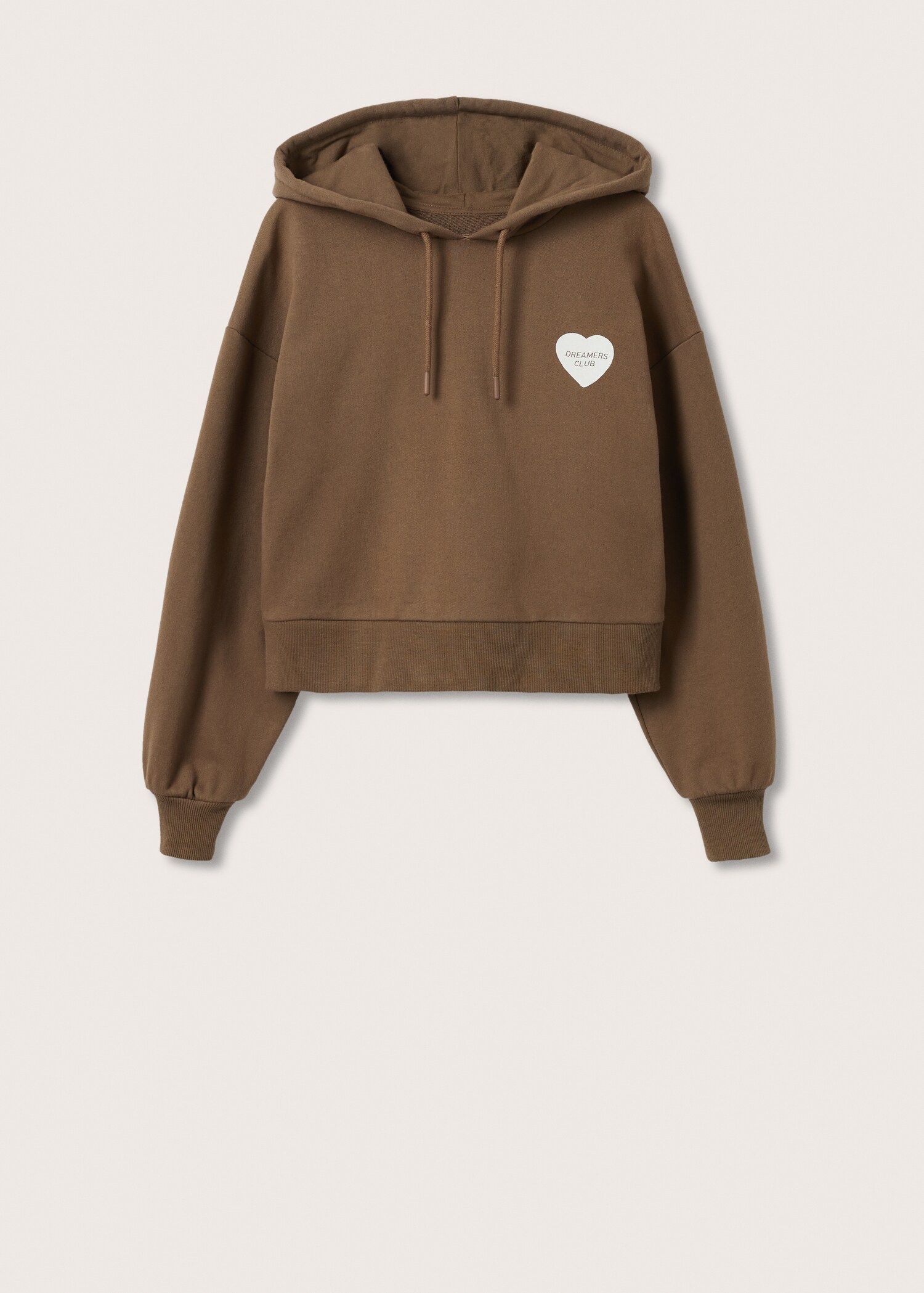 Printed crop sweatshirt - Article without model